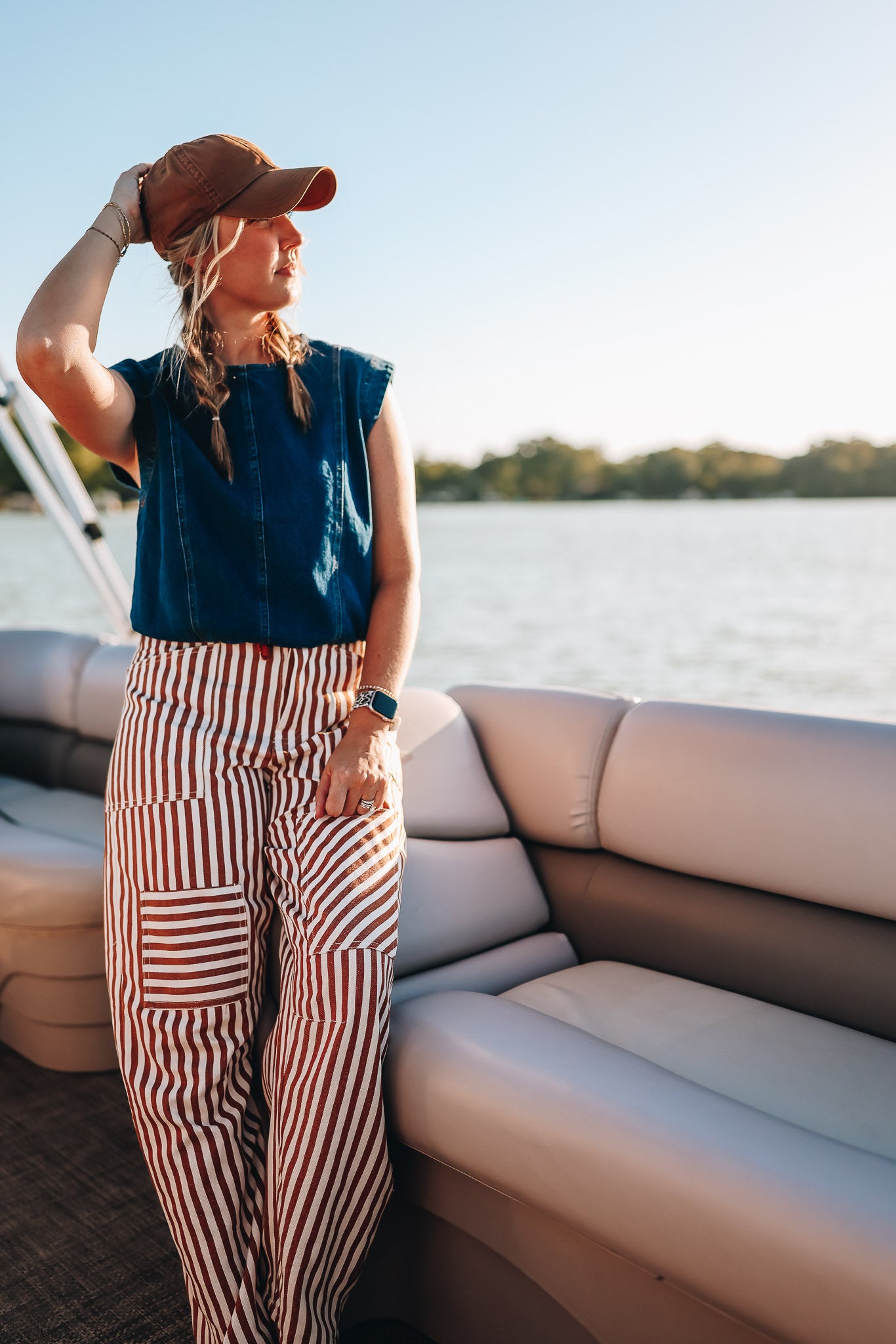 BACK TO WORK STRIPED PANT