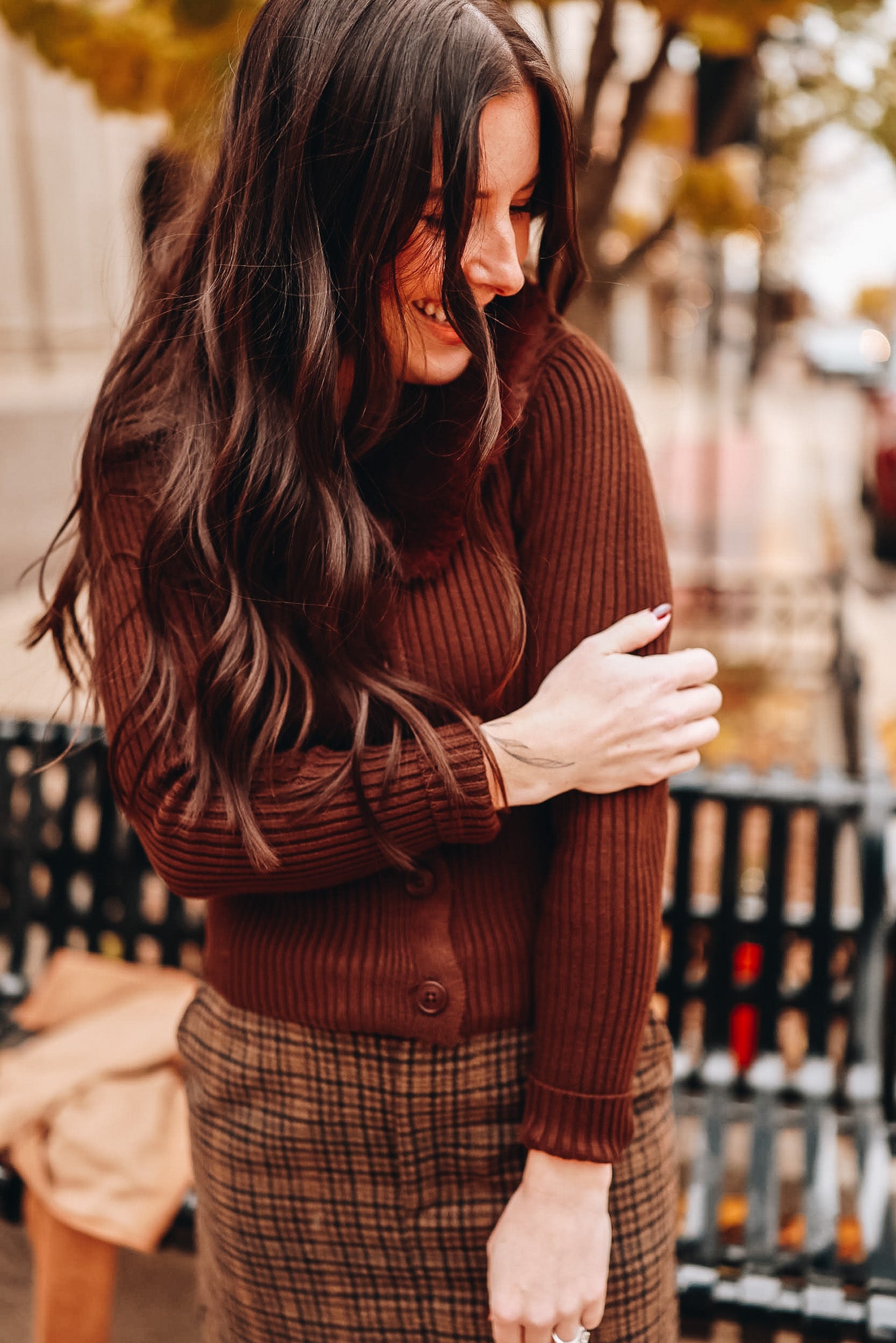 CARDIGAN WITH THE FUR