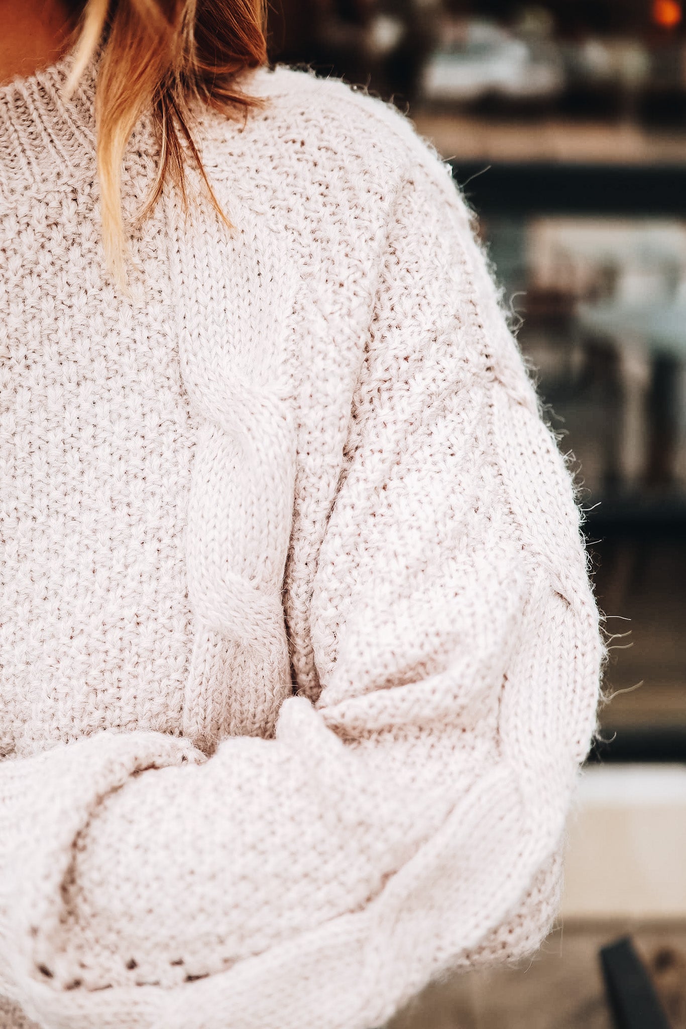 TALLEN THICK CABLE SWEATER