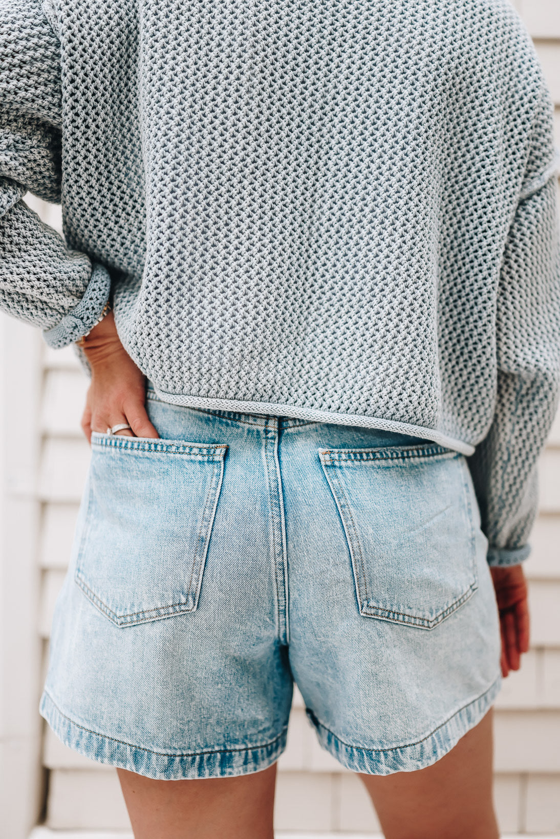 FLAGGED DOWN SWEATER