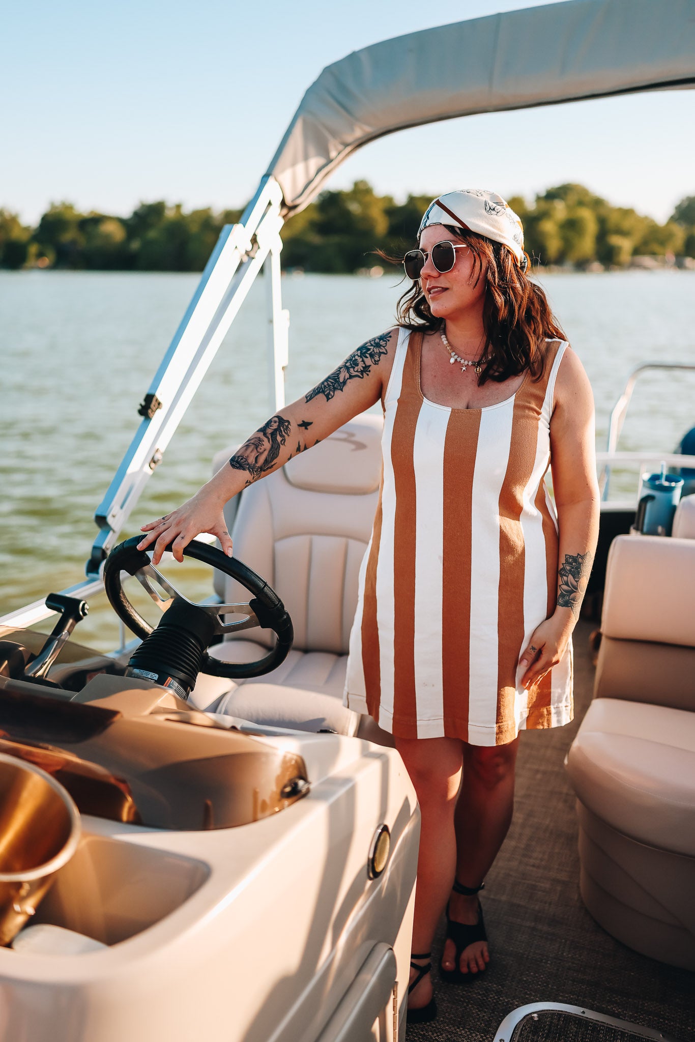 CRUISIN' STRIPE DRESS