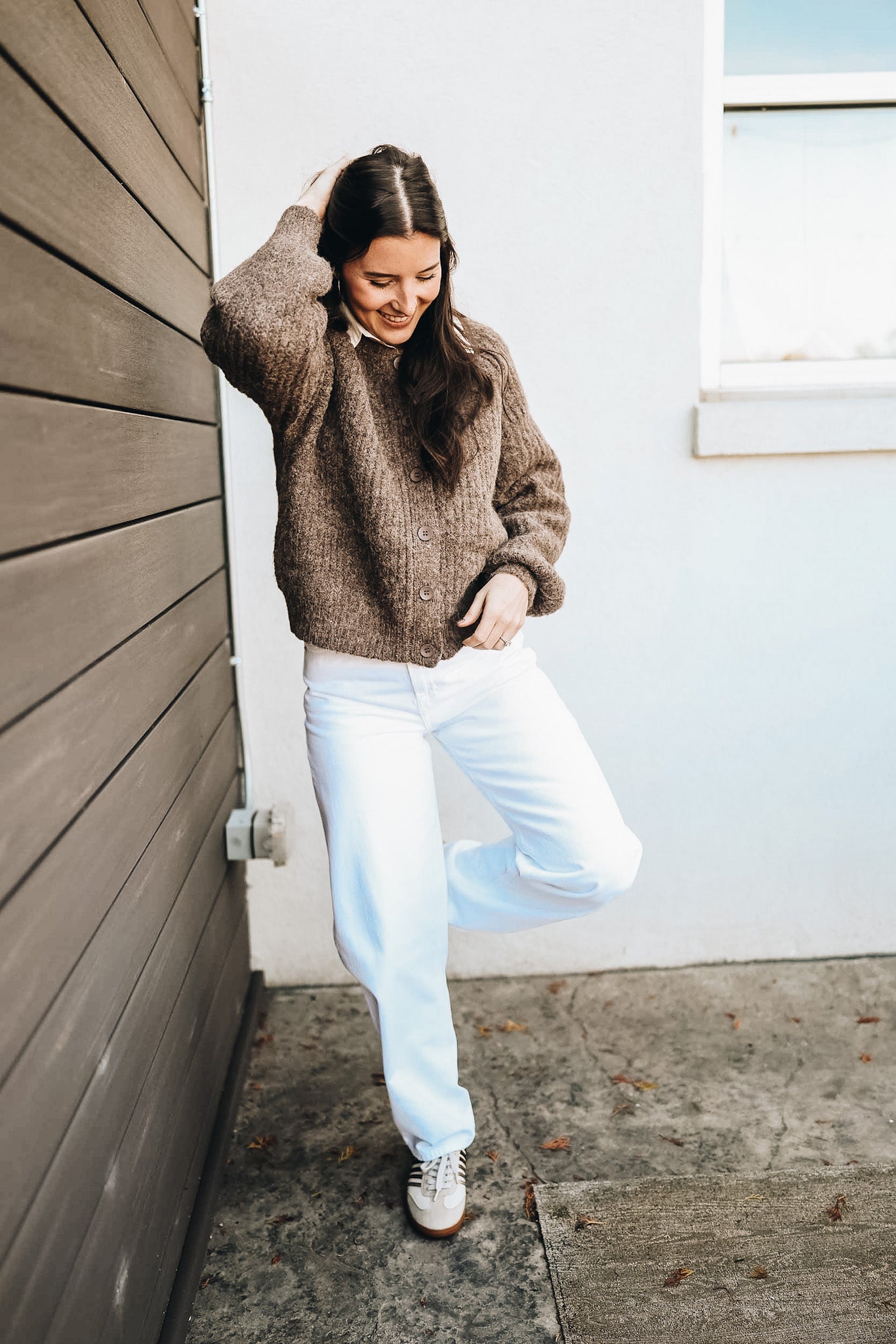 WES VIVID WHITE HIGH RISE BARREL JEAN SS'25