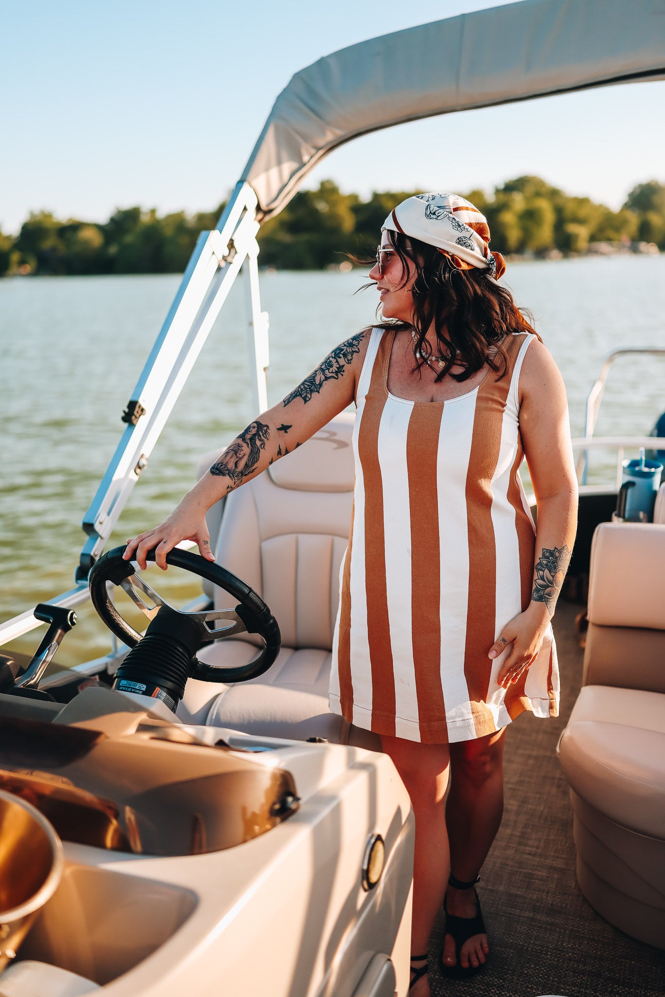 CRUISIN' STRIPE DRESS