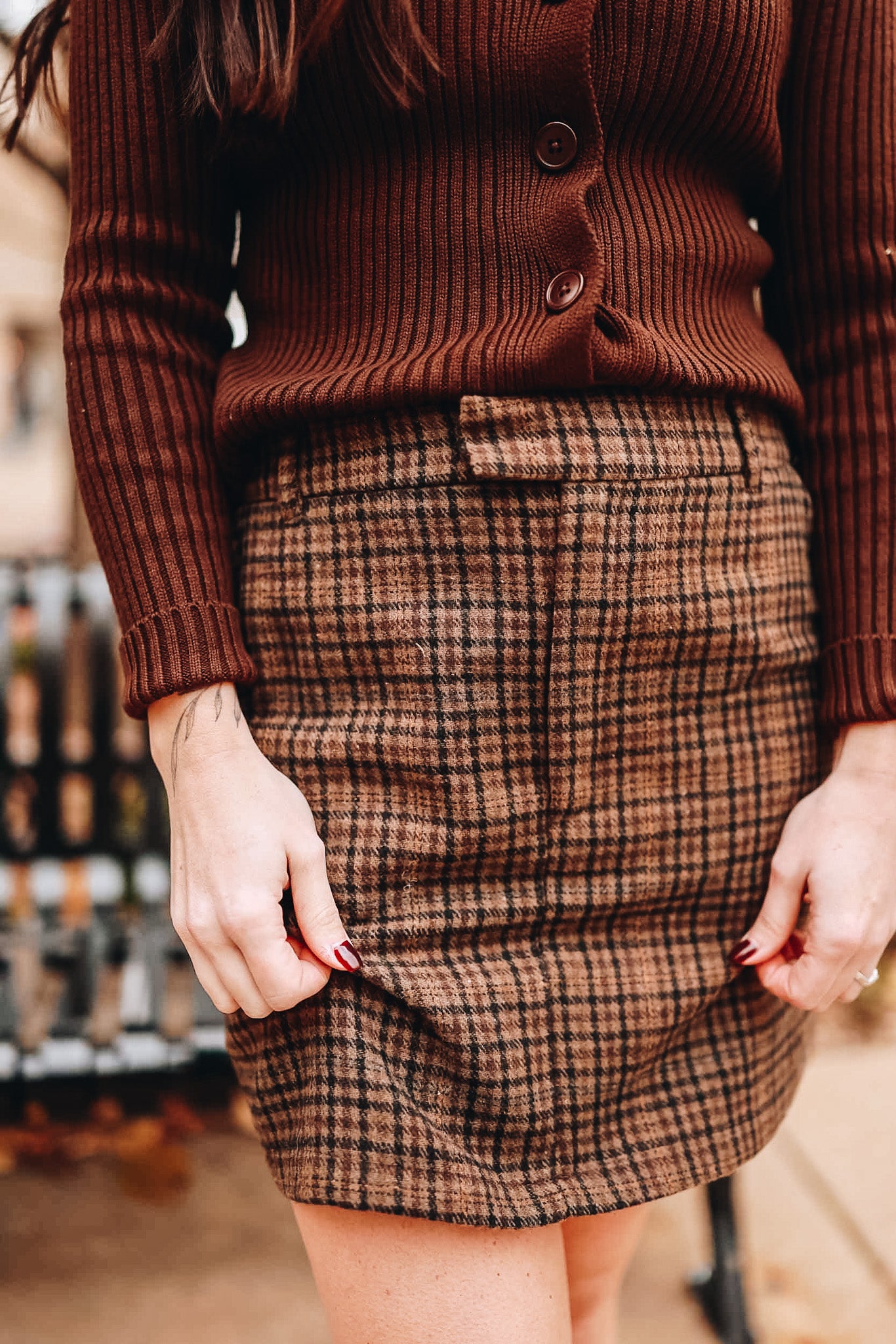 HIGHLANDS PLAID MINI SKIRT