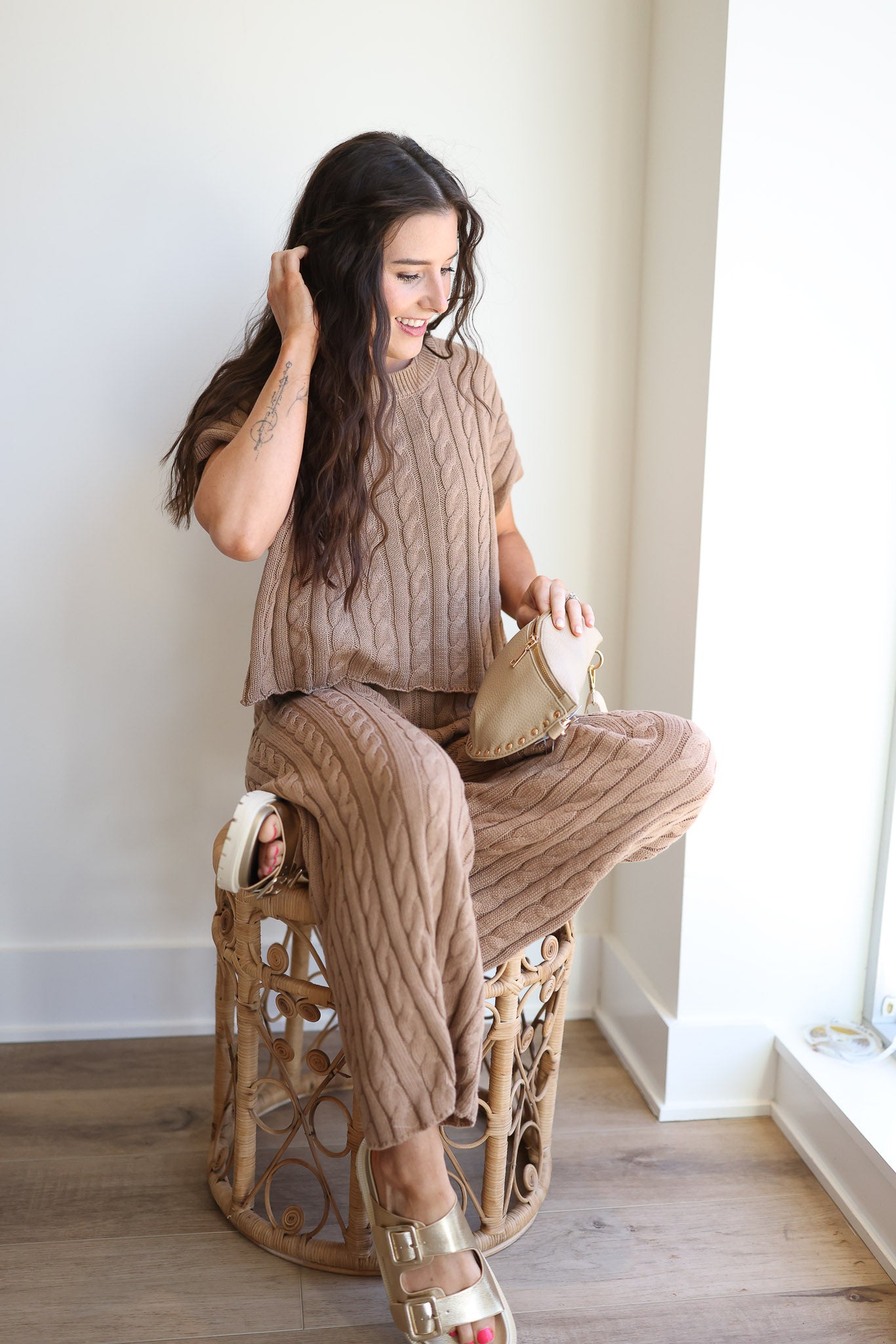 COCOA CABLE KNIT PANT