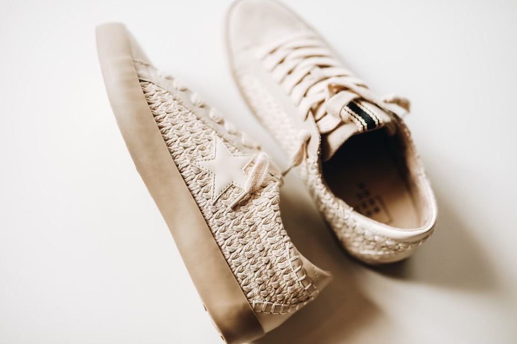 PAULA BONE WOVEN SNEAKER