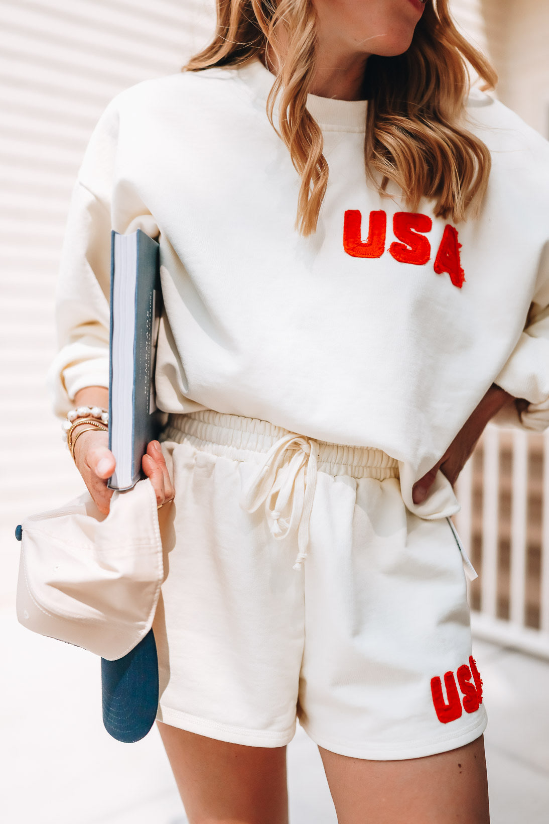 TEAM USA PULLOVER KNIT TOP