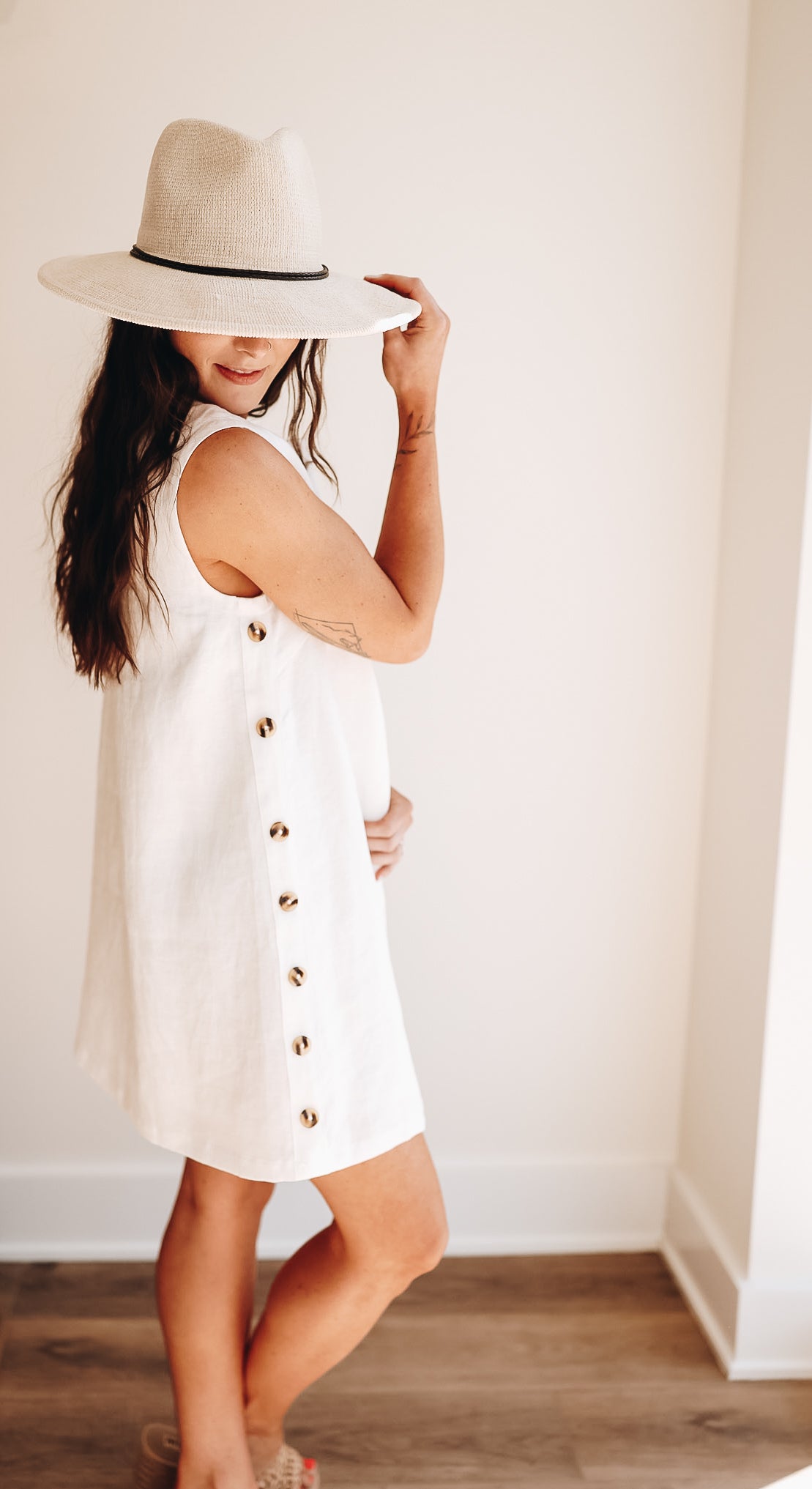 LAUNCH DAY LINEN DRESS