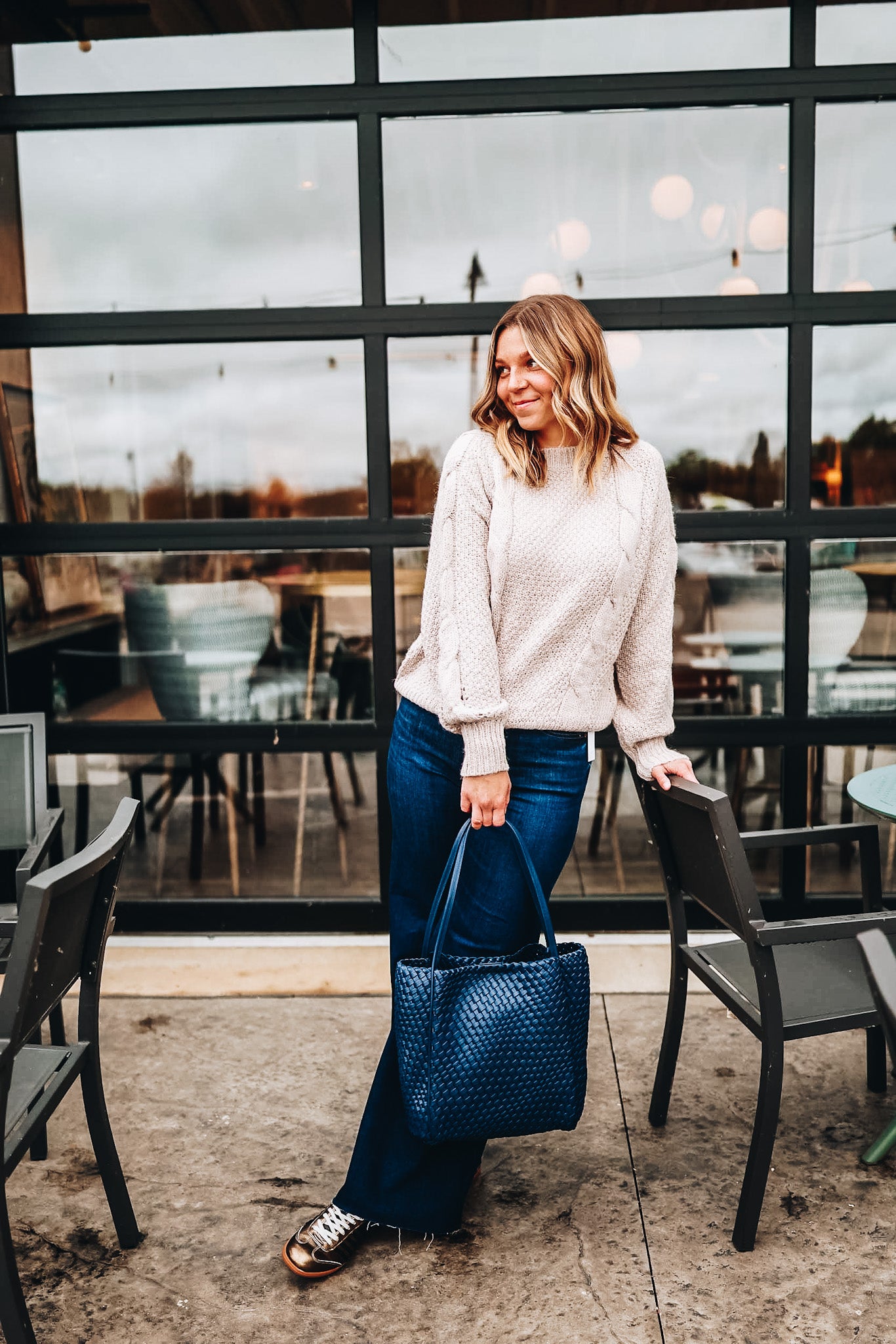 TALLEN THICK CABLE SWEATER