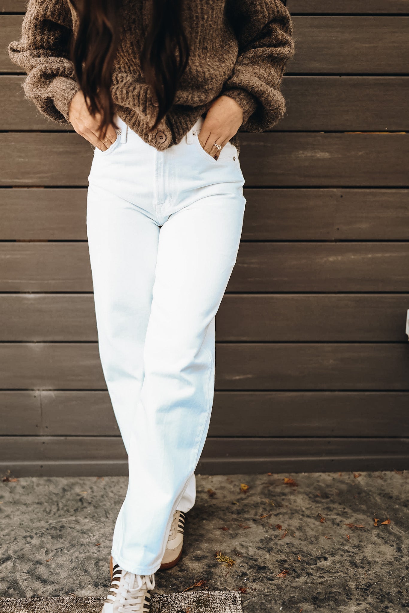 WES VIVID WHITE HIGH RISE BARREL JEAN SS'25