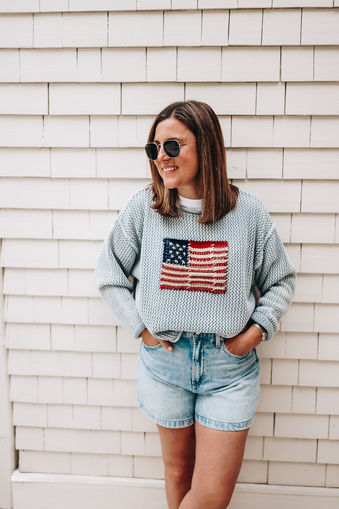 FLAGGED DOWN SWEATER