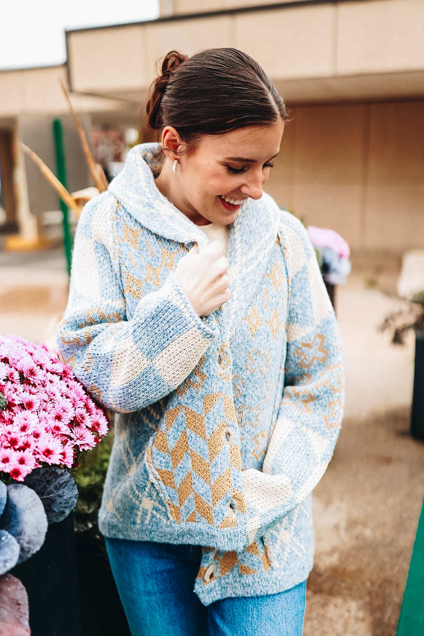 DENVER SLOPES STITCHED CARDIGAN