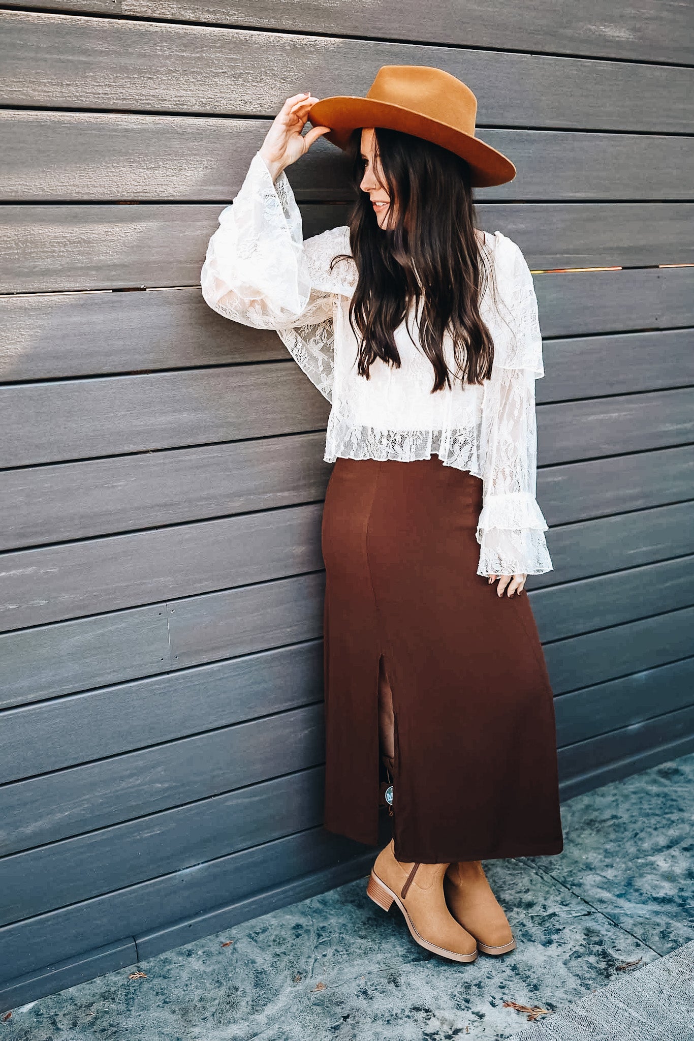 SKIES HIGH SLIT SKIRT