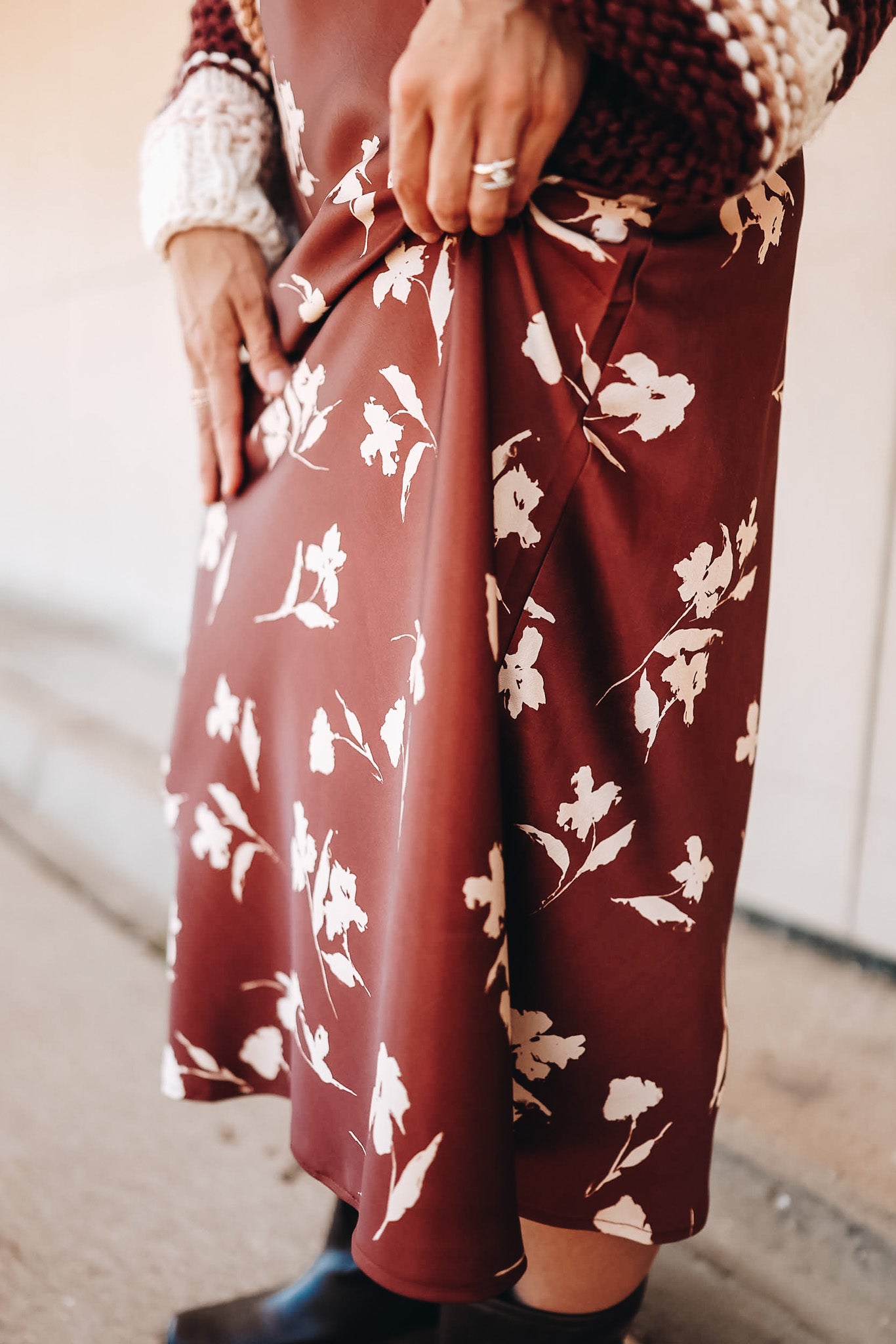 BRICK PRINT SKIRT