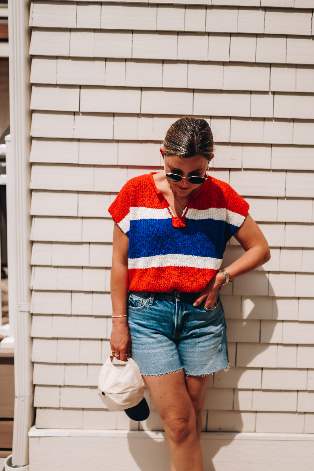 AMERICAN BLOCK SWEATER TOP