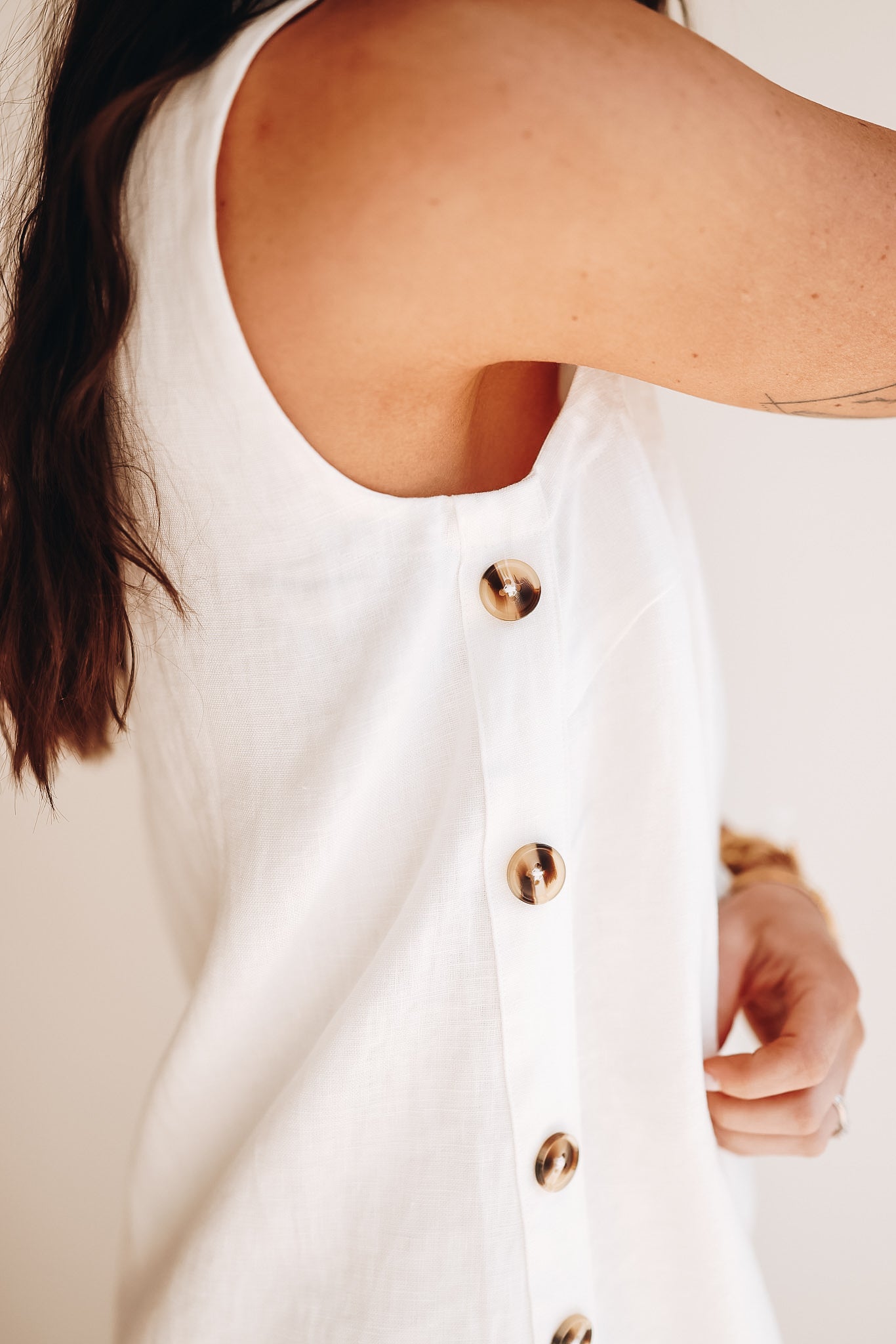 LAUNCH DAY LINEN DRESS