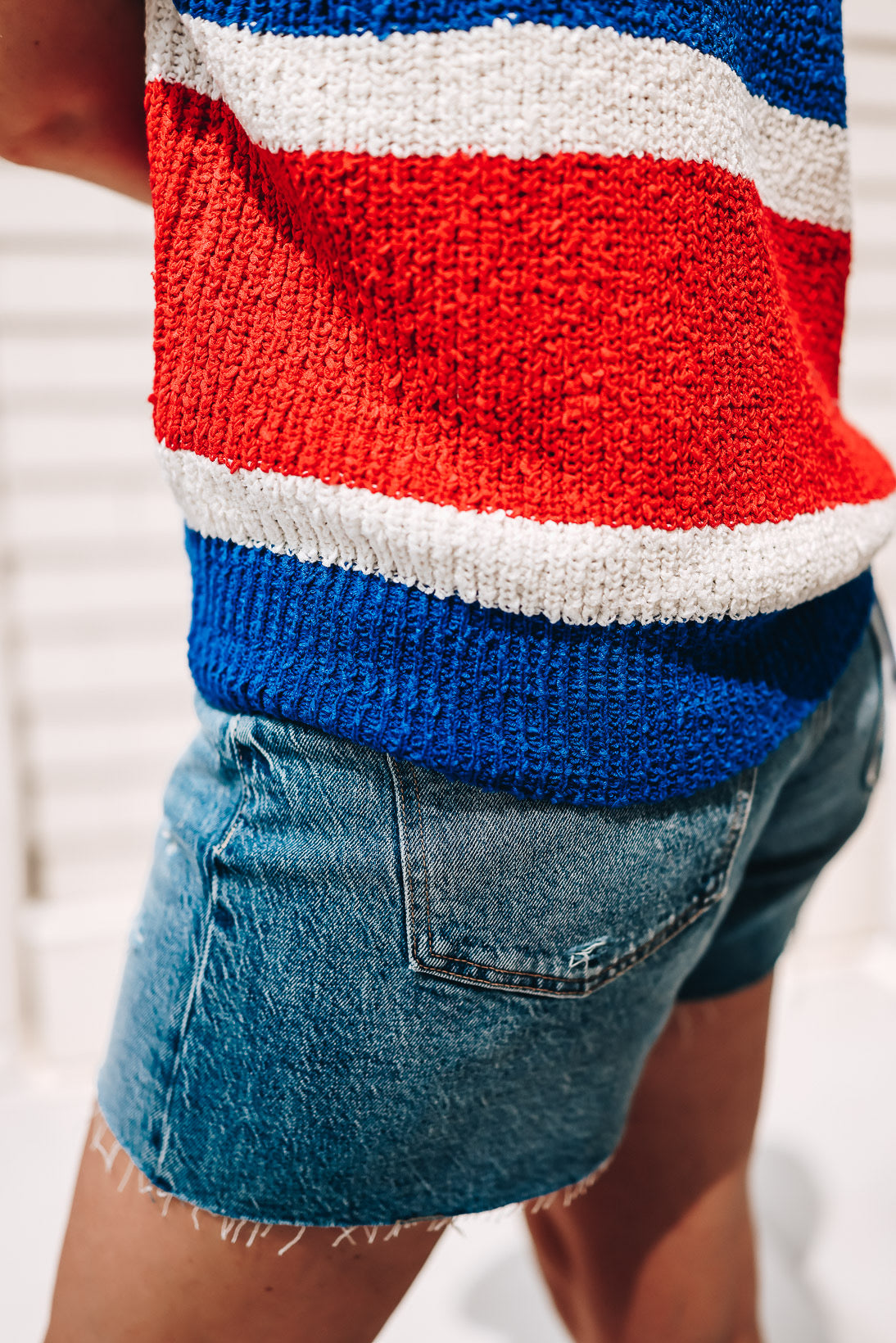 AMERICAN BLOCK SWEATER TOP