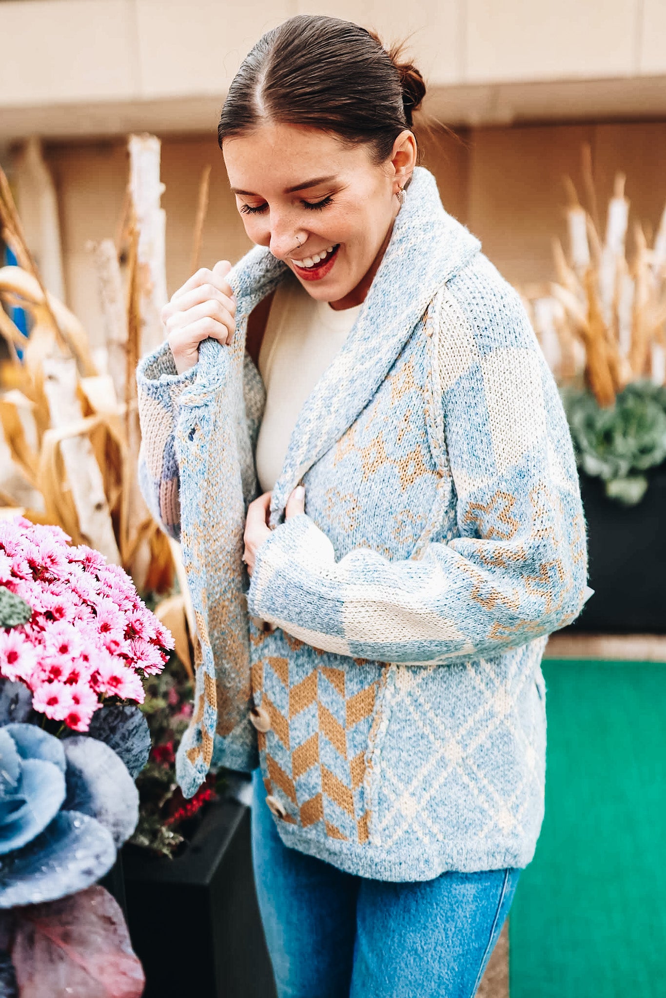 DENVER SLOPES STITCHED CARDIGAN