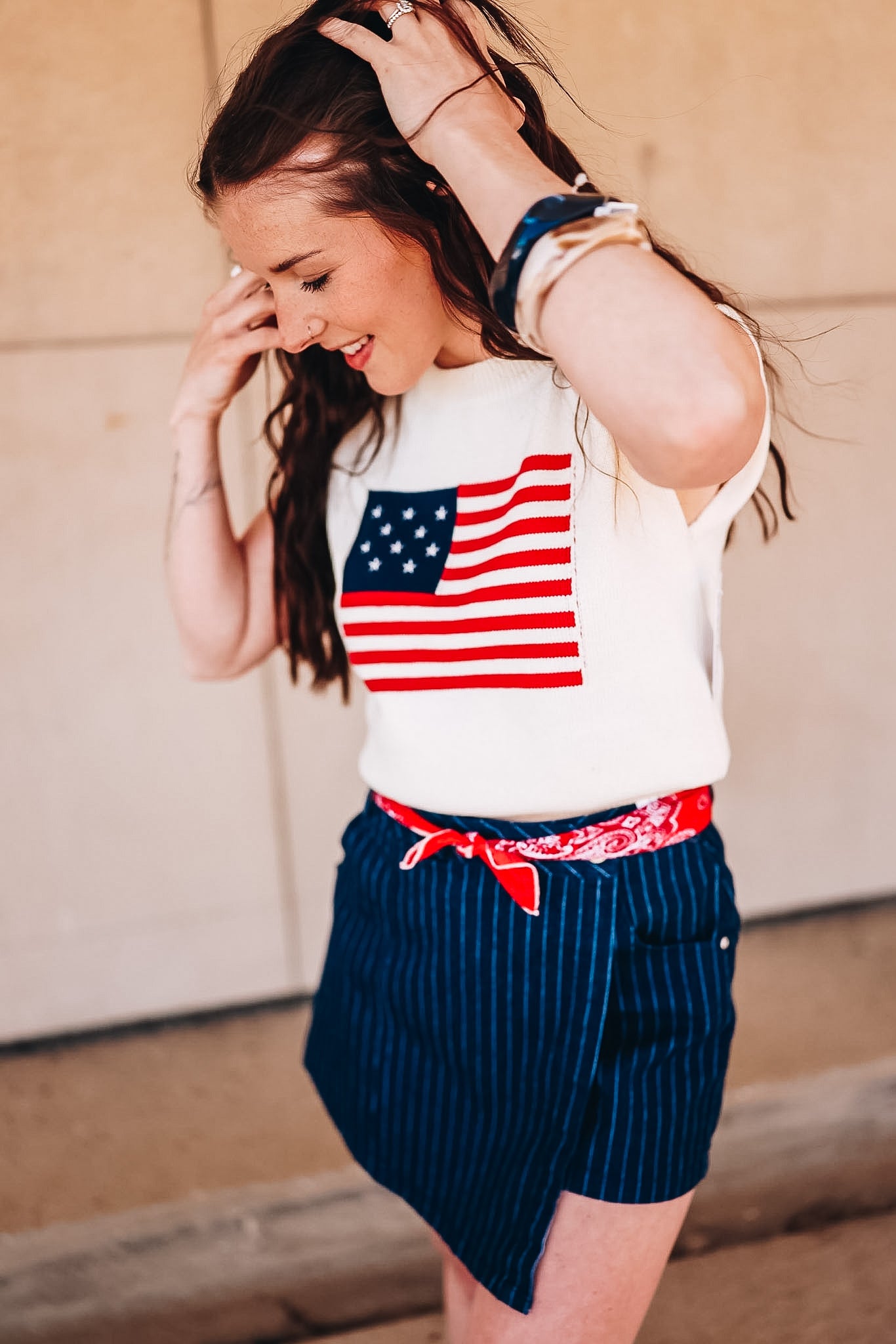 AMERICAN DREAM FLAG SWEATER