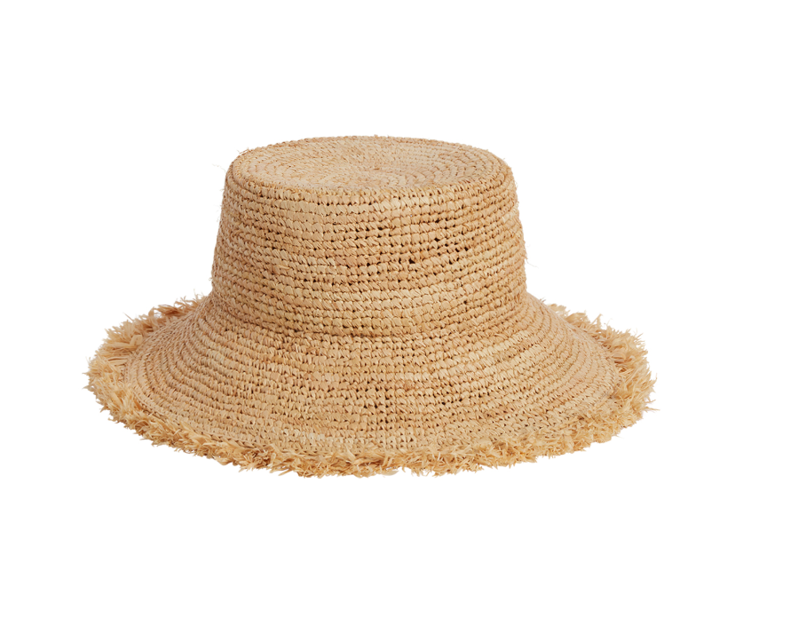 STRAW BUCKET HAT || STRAW