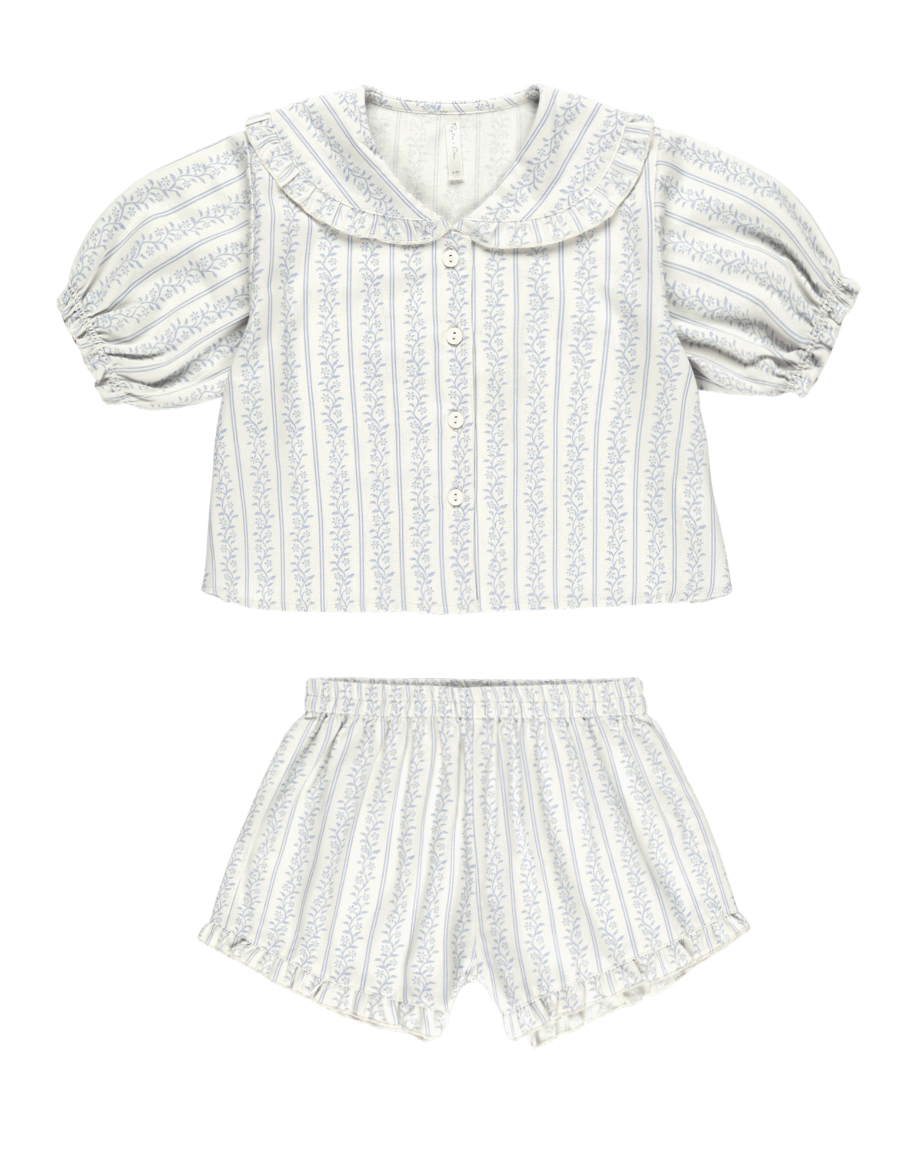 DELILAH PAJAMA SET || BLUE VINES