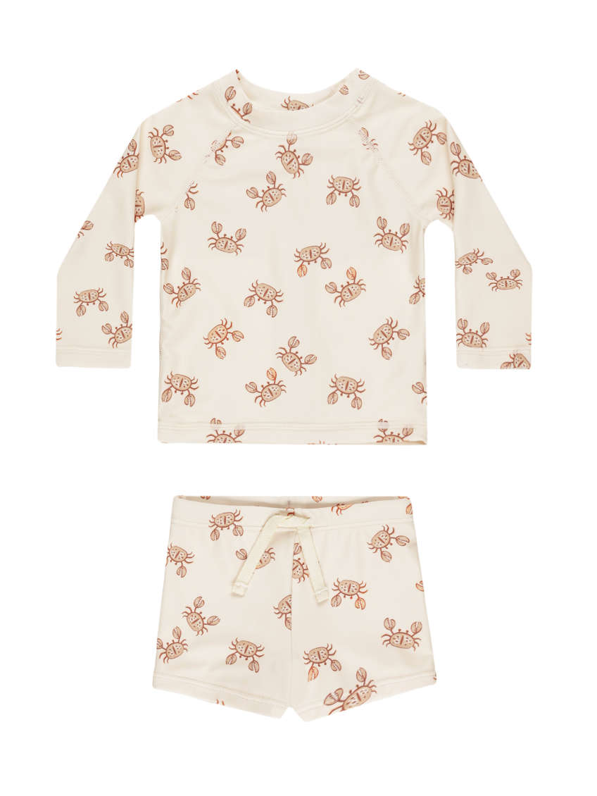 BOYS RASHGUARD SET || CRABS