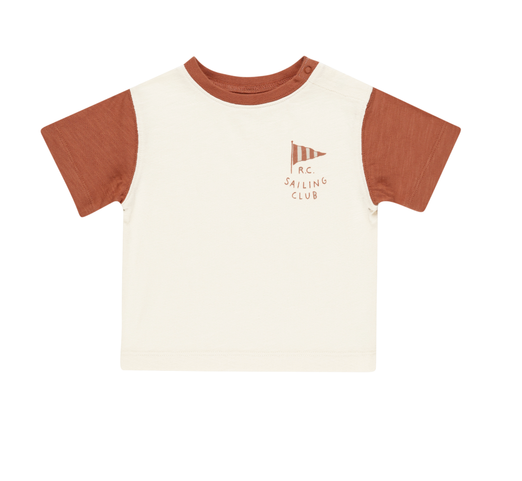 CONTRAST SHORT SLEEVE TEE || SAILING CLUB