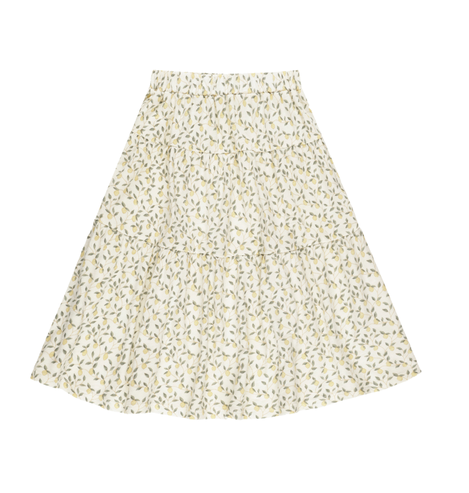 TIERED MIDI SKIRT || LEMONS
