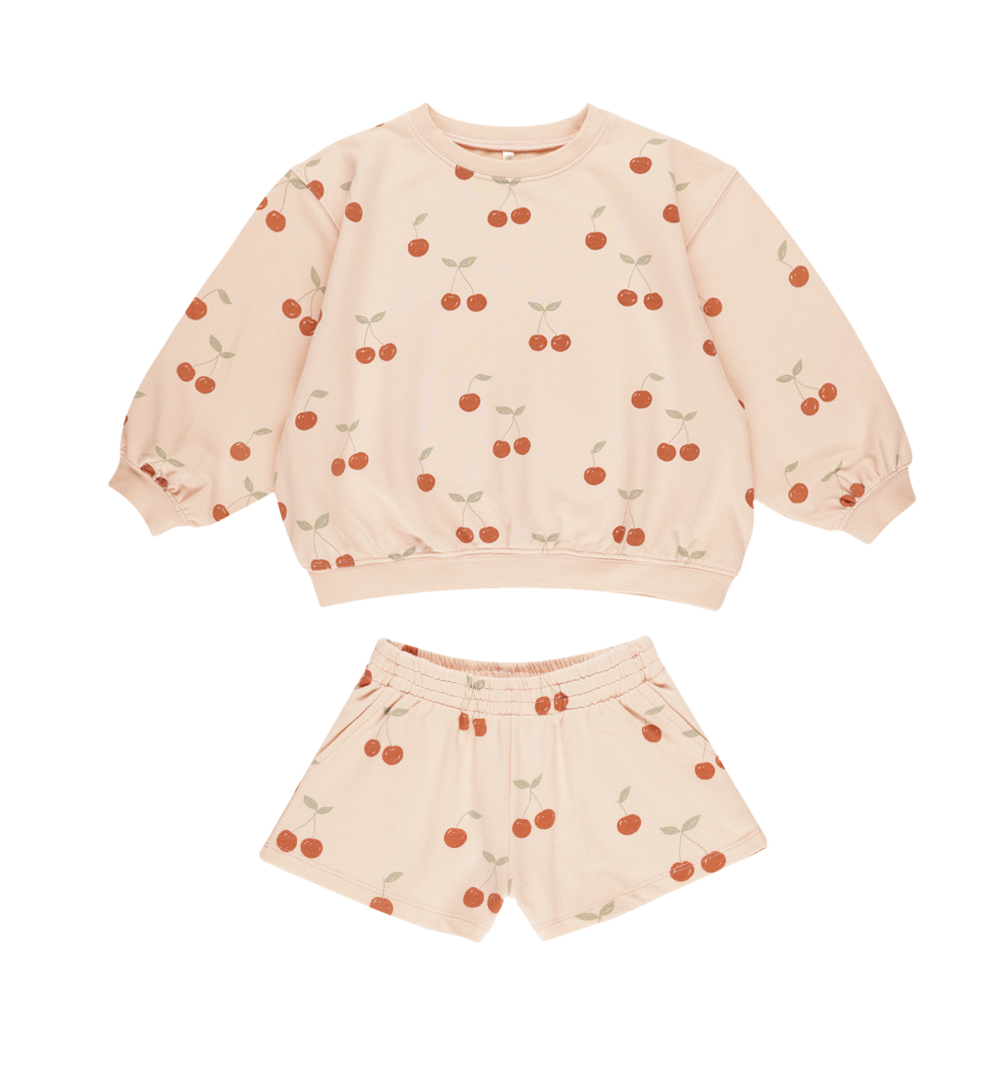 SUMMER TERRY SET || CHERRIES