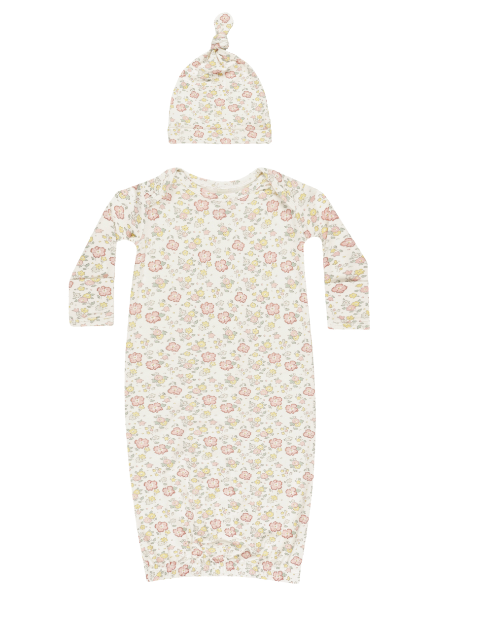 BAMBOO BABY GOWN + HAT SET || BLOOM