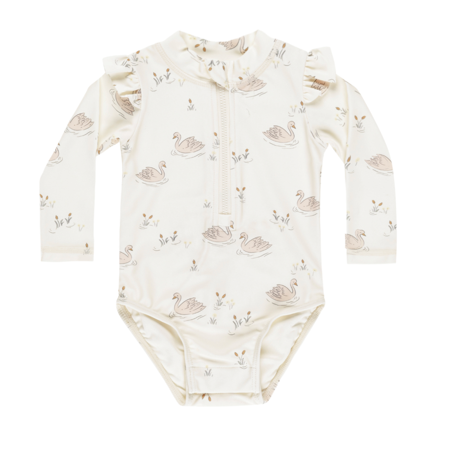 BYRON RASHGUARD ONE-PIECE || SWANS
