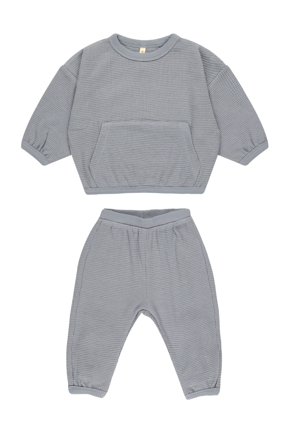 WAFFLE SLOUCH SET || BLUE