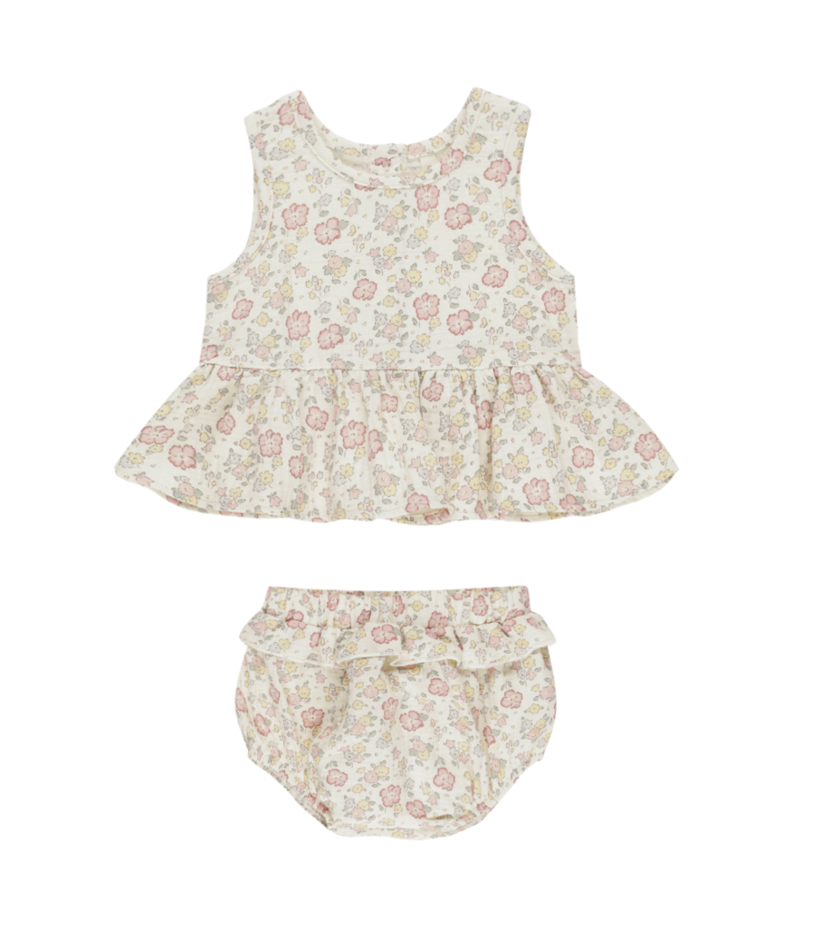 SLEEVELESS PEPLUM SET || BLOOM