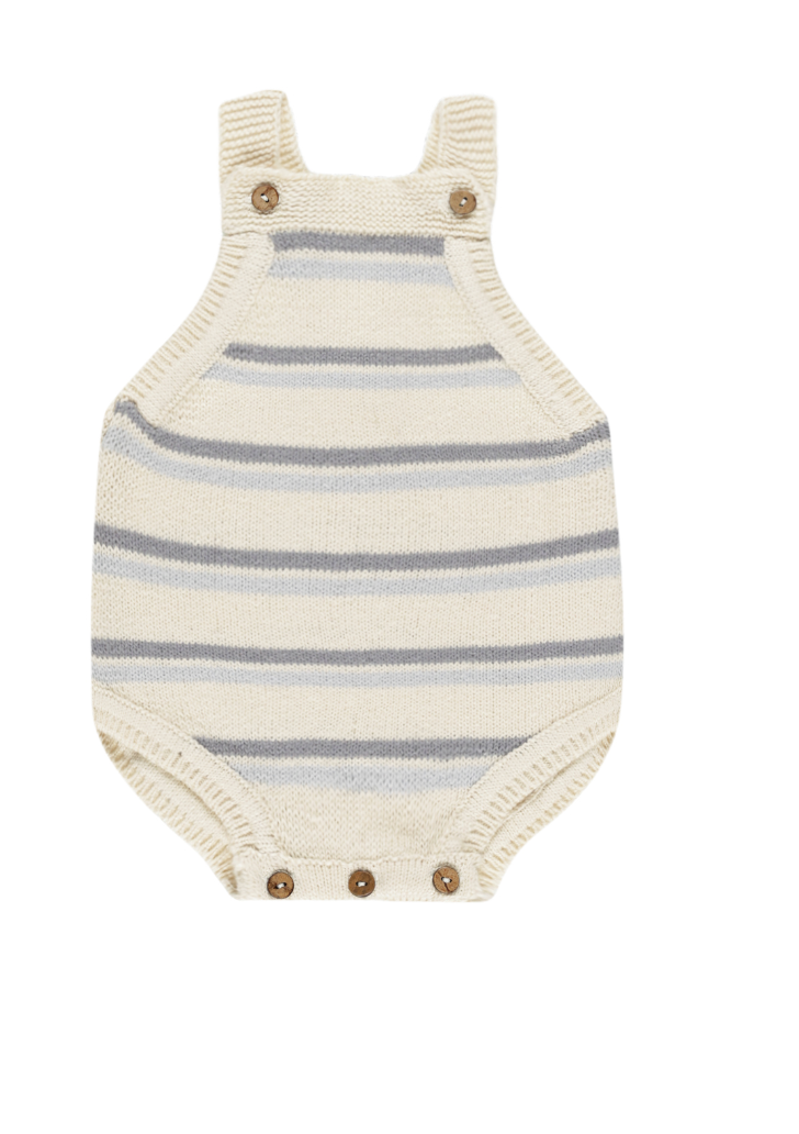 TATUM ROMPER || BLUE STRIPE