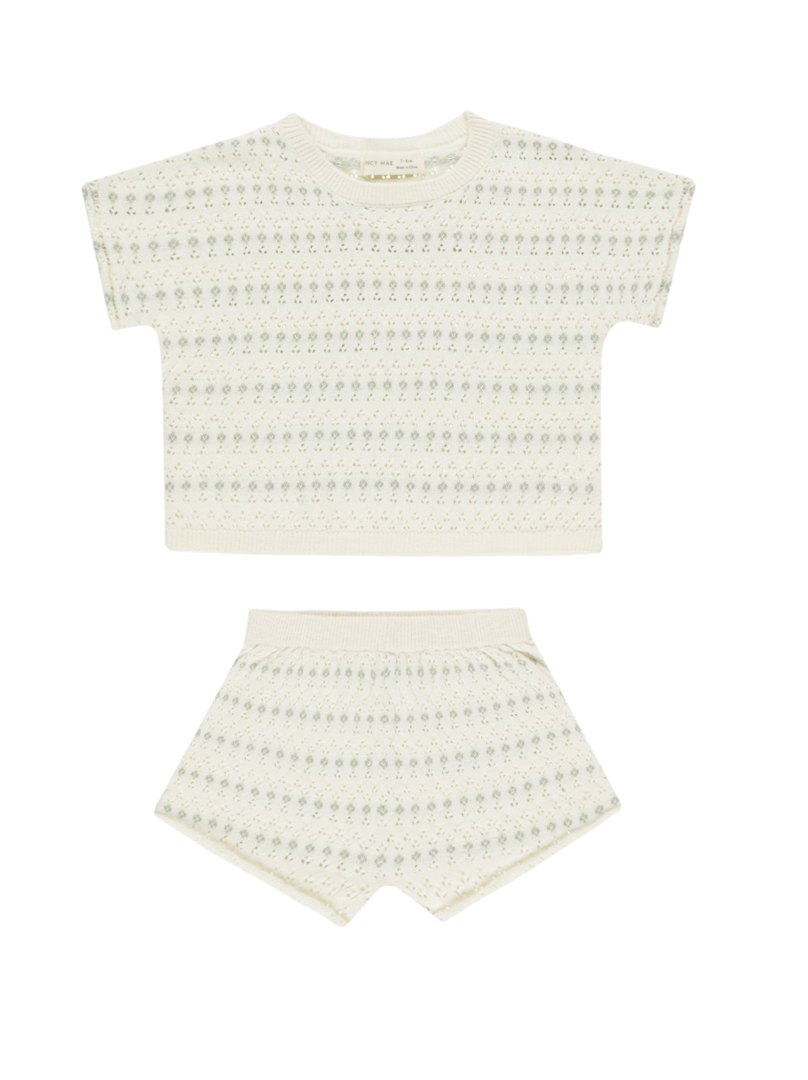 RELAXED SUMMER KNIT SET || IVORY