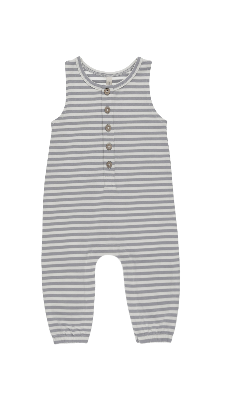 SLEEVELESS JUMPSUIT || BLUE STRIPE
