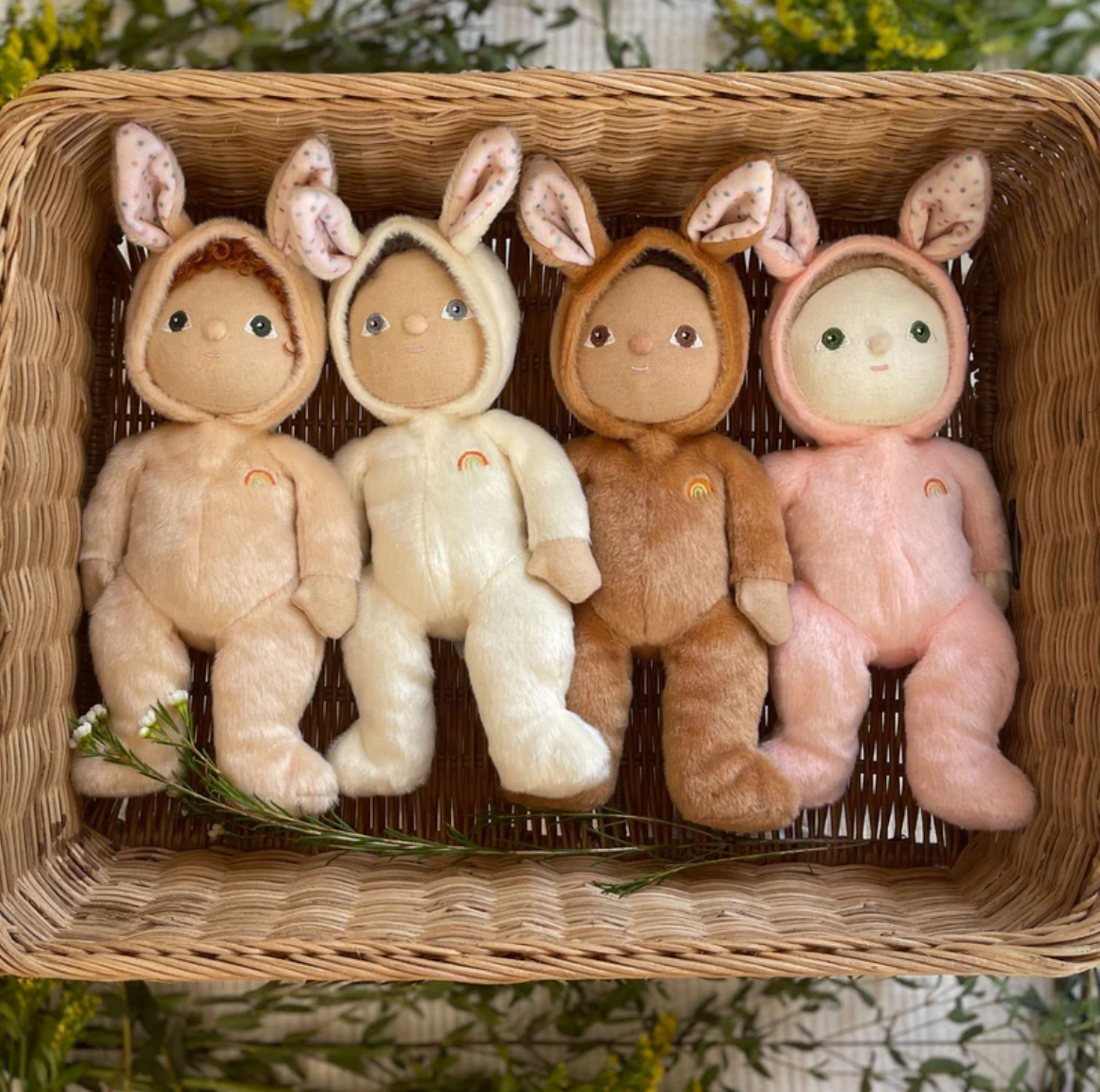 Dinky Dinkum Dolls - Basil Bunny - Cream