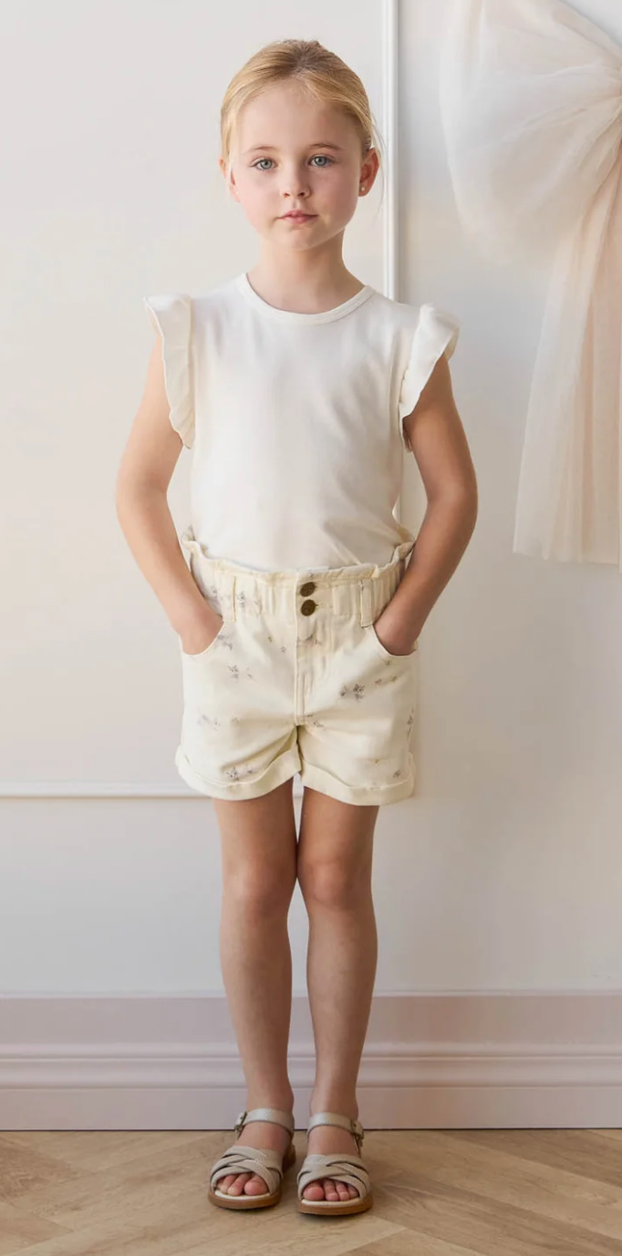 Pima Cotton Lila Top - Parchment