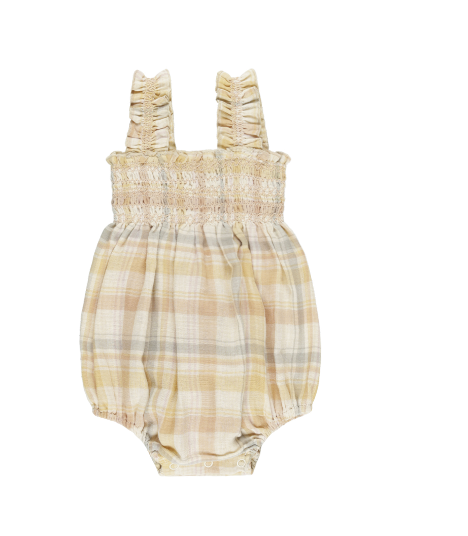 JULIA ROMPER || PASTEL PLAID