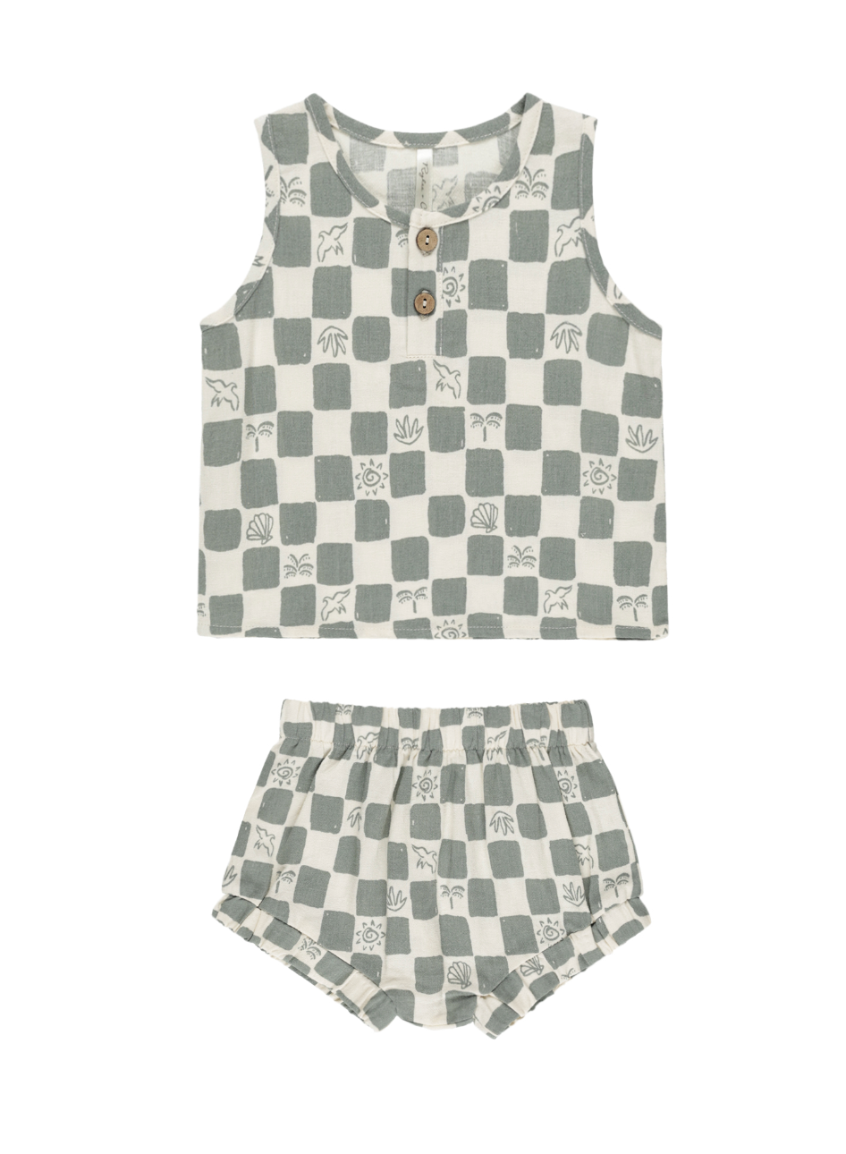 BABY TANK SET || COASTAL CHECK