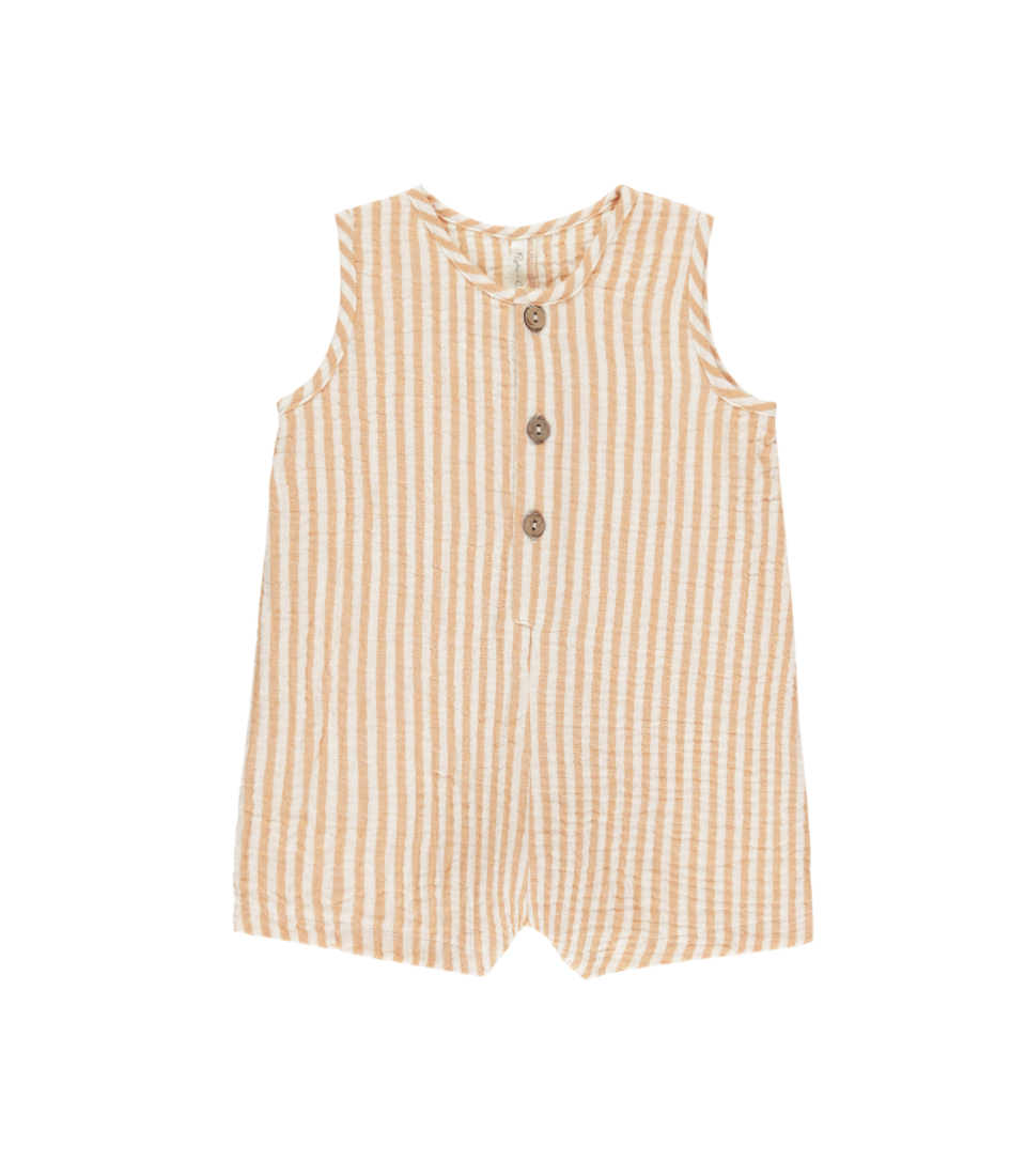 MAVERICK ROMPER || GRAPEFRUIT STRIPE