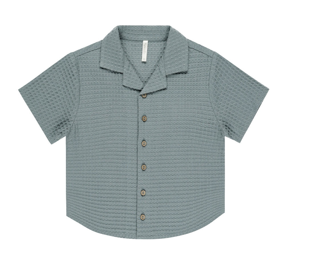 LAPEL COLLAR SHIRT || EUCALYPTUS