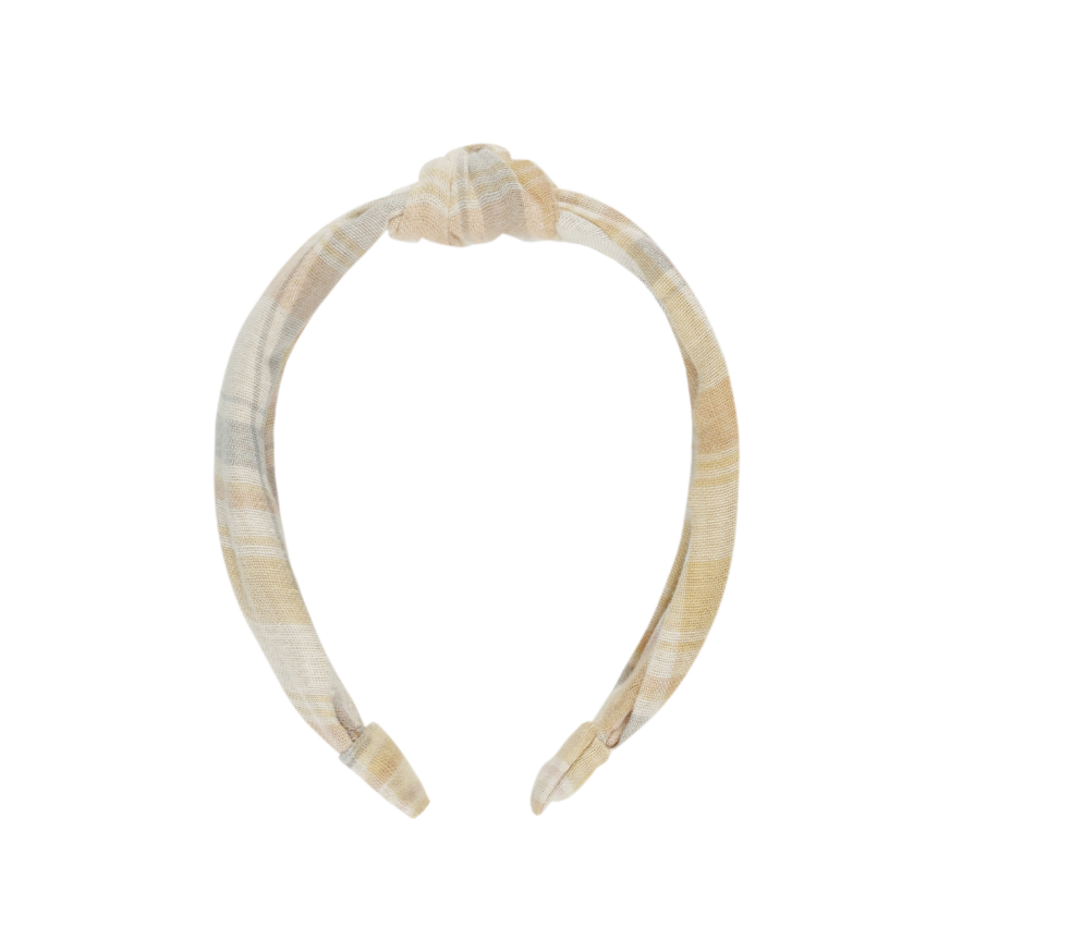 KNOTTED HEADBAND || PASTEL PLAID