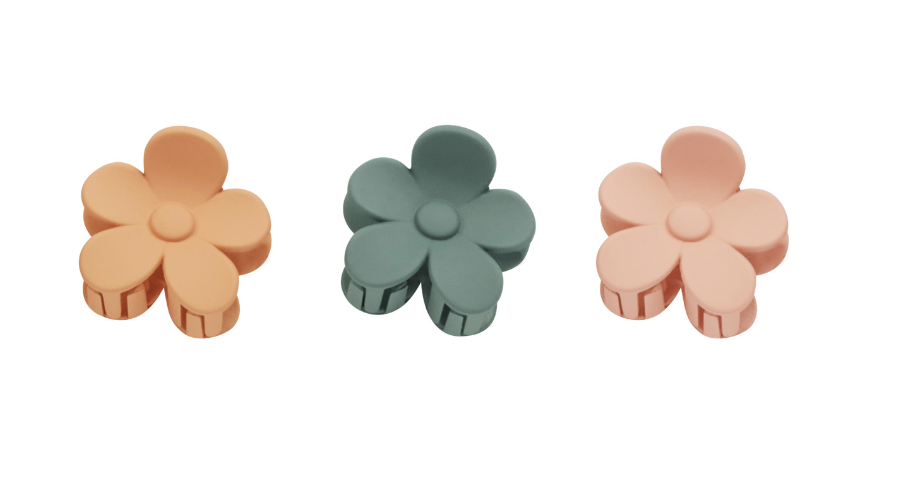 FLOWER HAIR CLIP || GRAPEFRUIT, EUCALYPTUS, PINK