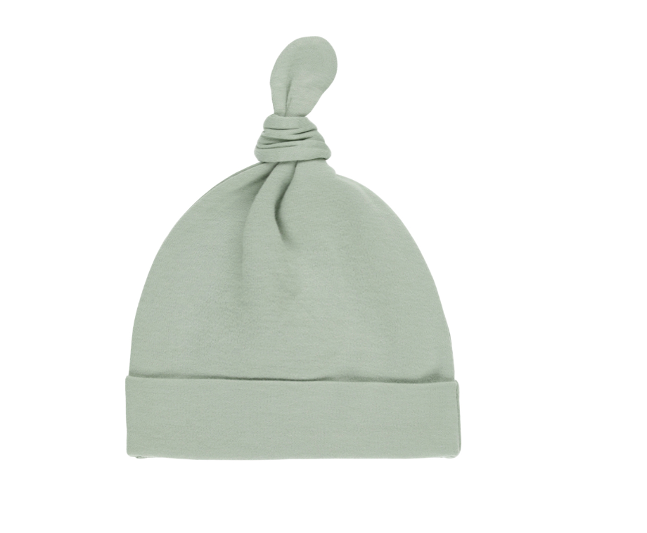 KNOTTED BABY HAT || SAGE