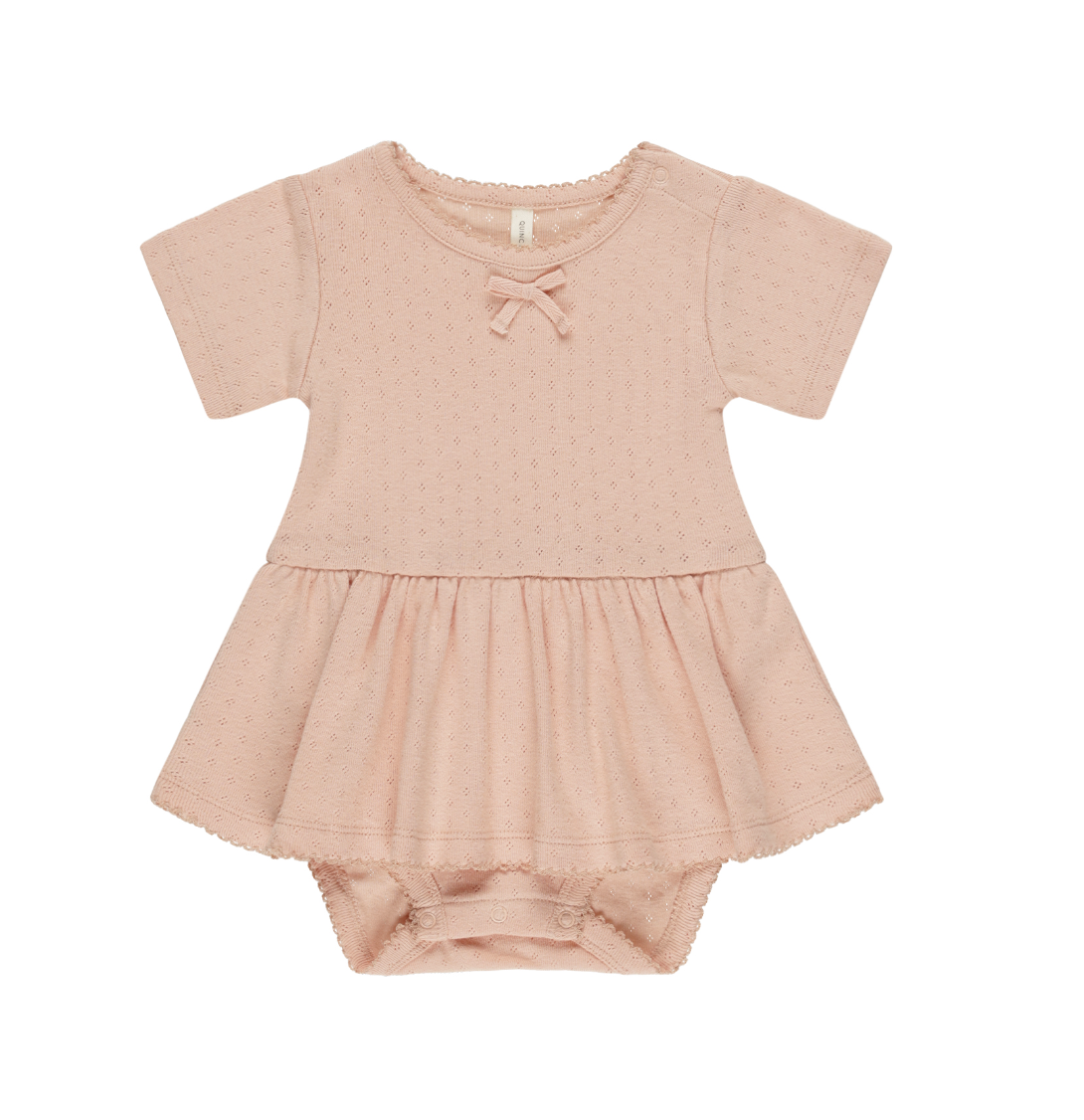 POINTELLE SKIRTED BODYSUIT || MELON