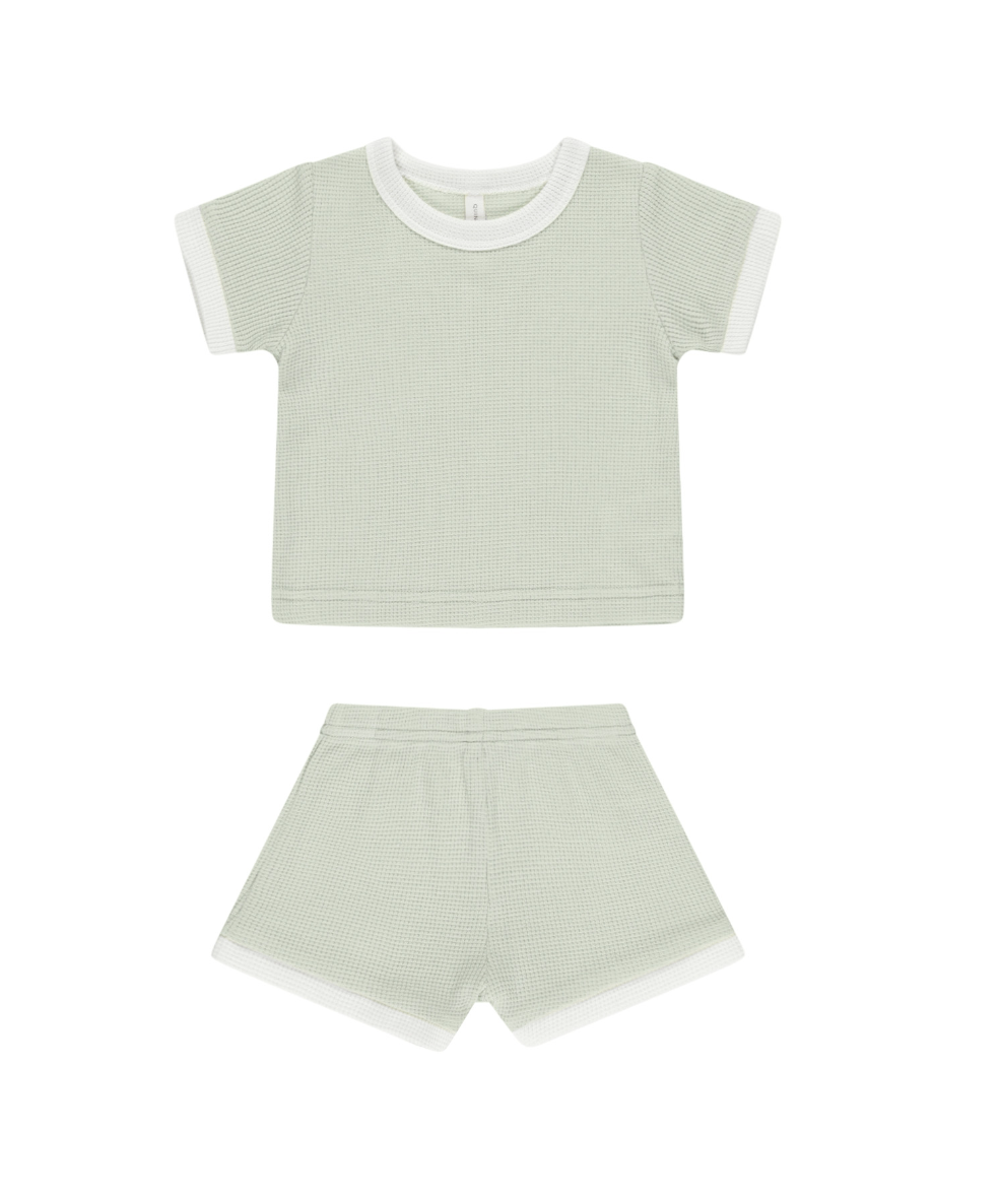 WAFFLE SHORTIE SET || MINT