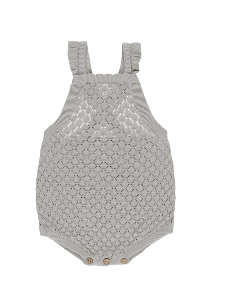 CROCHET ROMPER || SEAFOAM