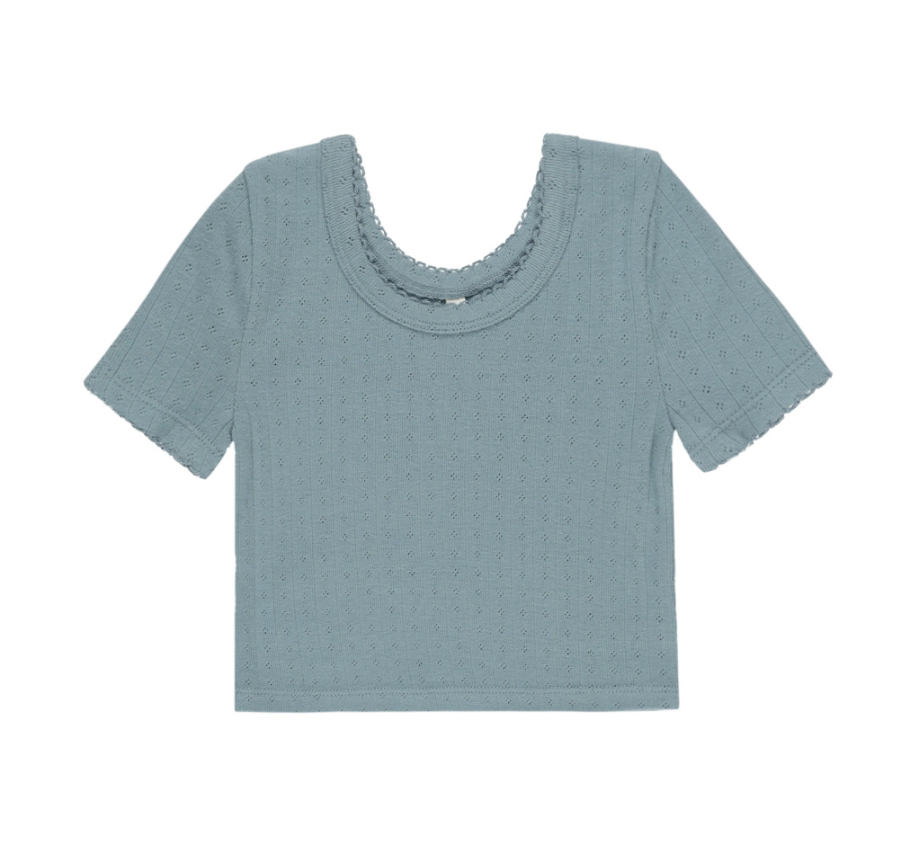 POINTELLE TEE || OCEAN