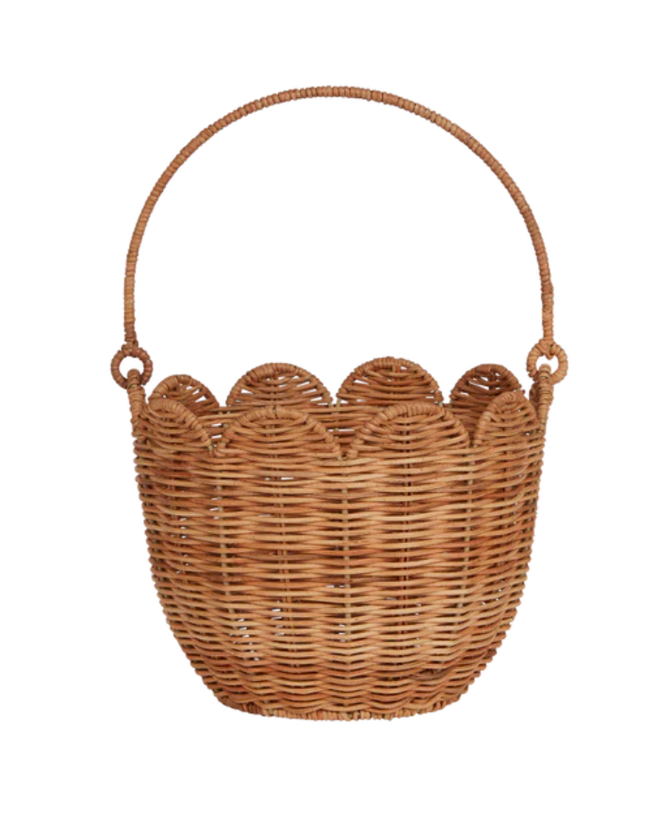 Rattan Tulip Carry Basket